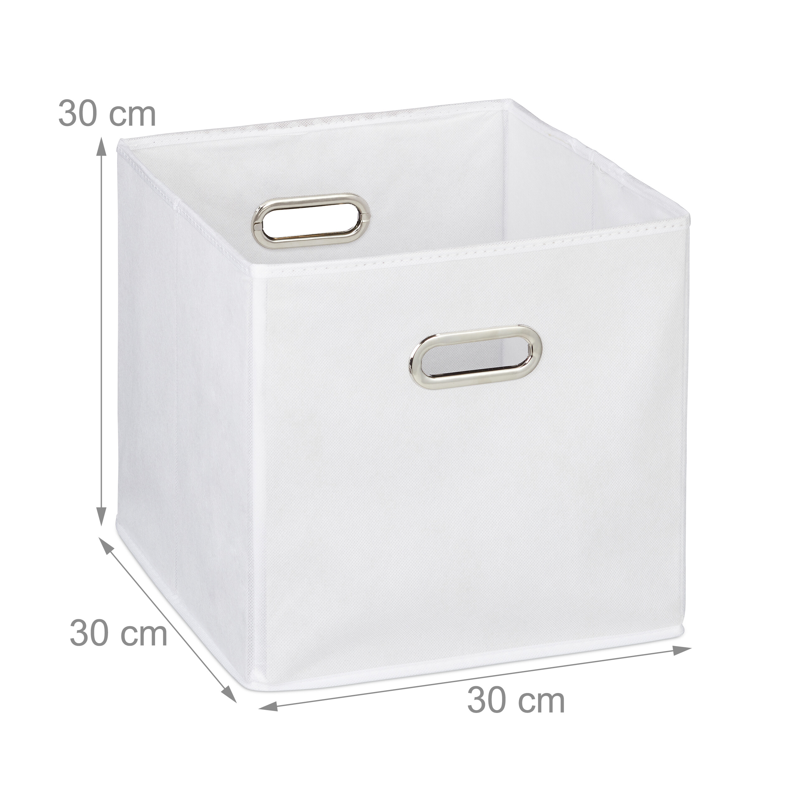 Aufbewahrungsbox 4x Faltkiste 30x30x30cm Schrankbox faltbar Stoffbox Regalbox - Bild 26 von 54