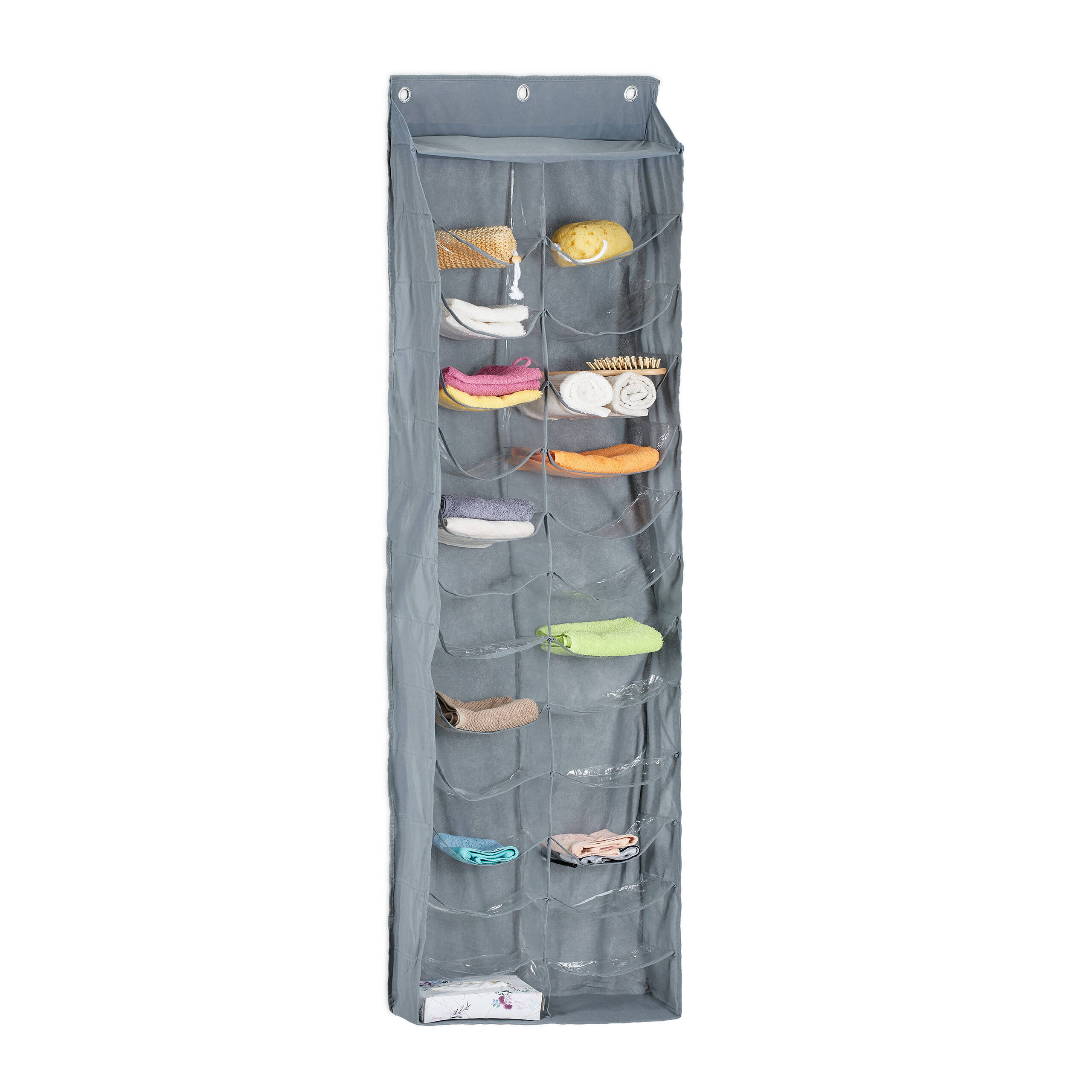 ZXCV Supporto per scarpiera sopra la Porta - 36 Coppie - Organizer per Scarpe Pieghevole Storage Barre Antiscivolo - Montaggio Facile - Bianco (185 x 54 x 20 cm