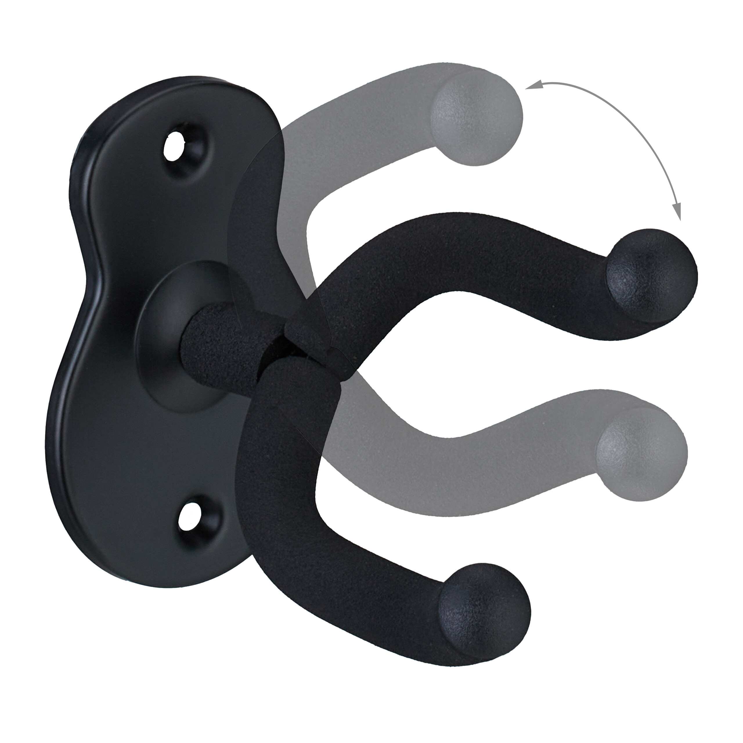 Supporto Parete Chitarra Con Blocco Automatico - Girevole, Per Chitarra Acustica, Elettrica, Basso - Foto 7