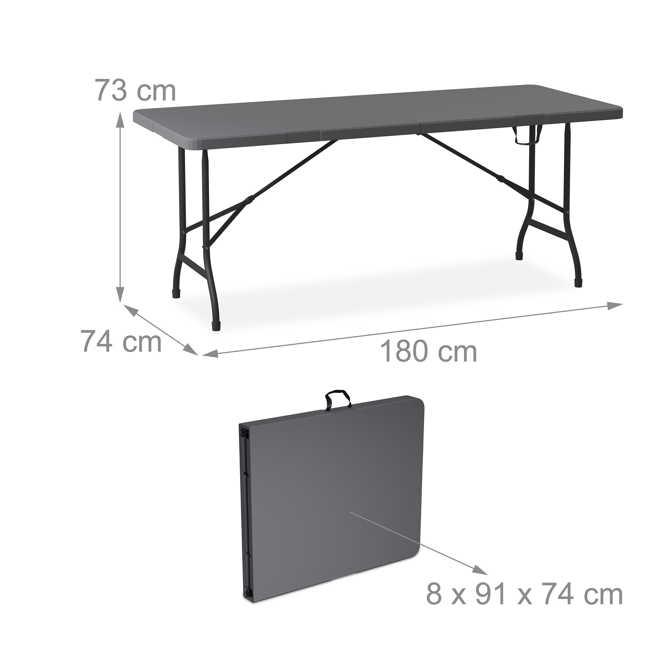 Bierzeltgarnitur Klappbank Sitzgarnitur Biertisch Festgarnitur 180 cm klappbar - Produktbild 3
