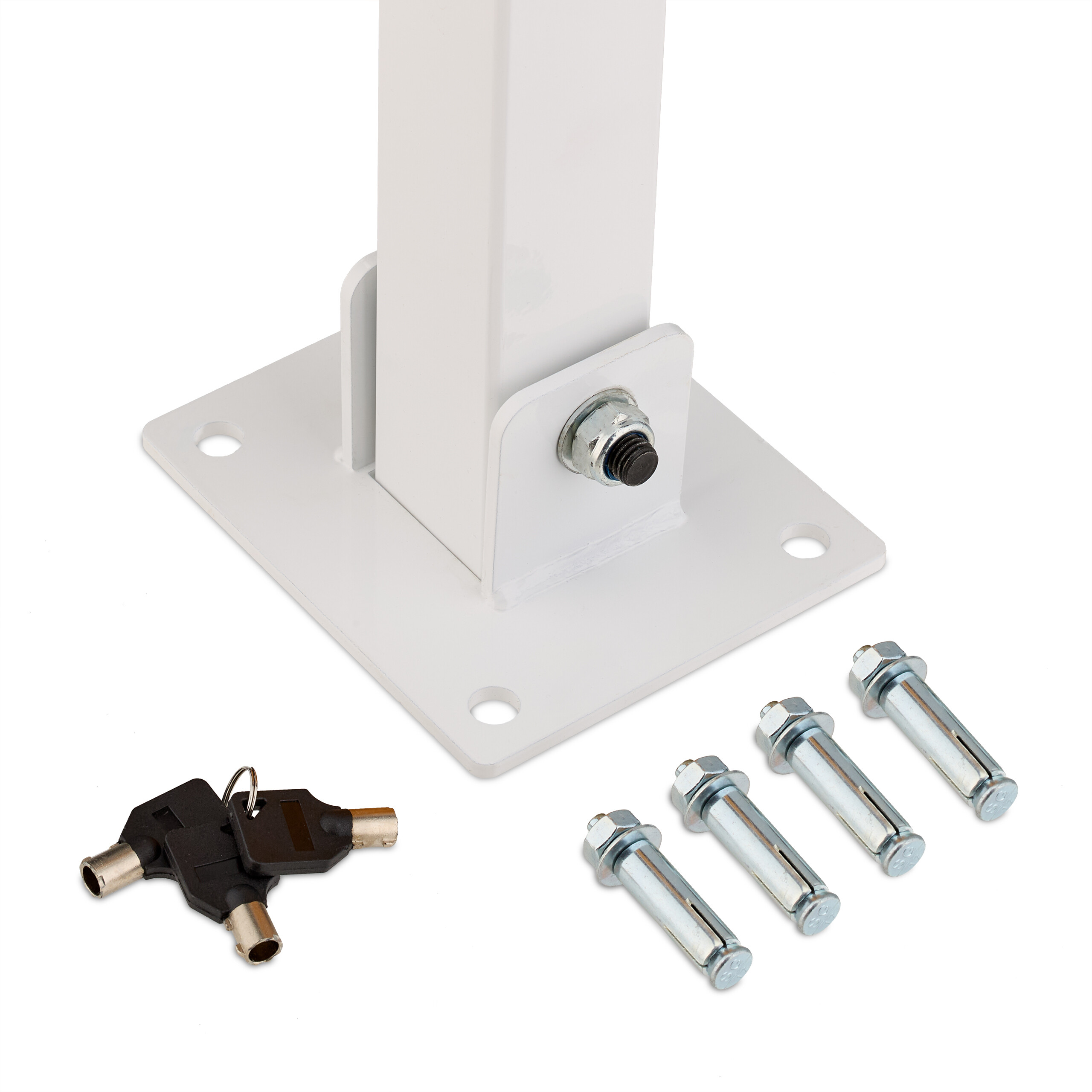 Absperrpfosten Parkplatzsperre Parkpfosten Pfosten Parkplatz Absperrung klappbar - Bild 18 von 18