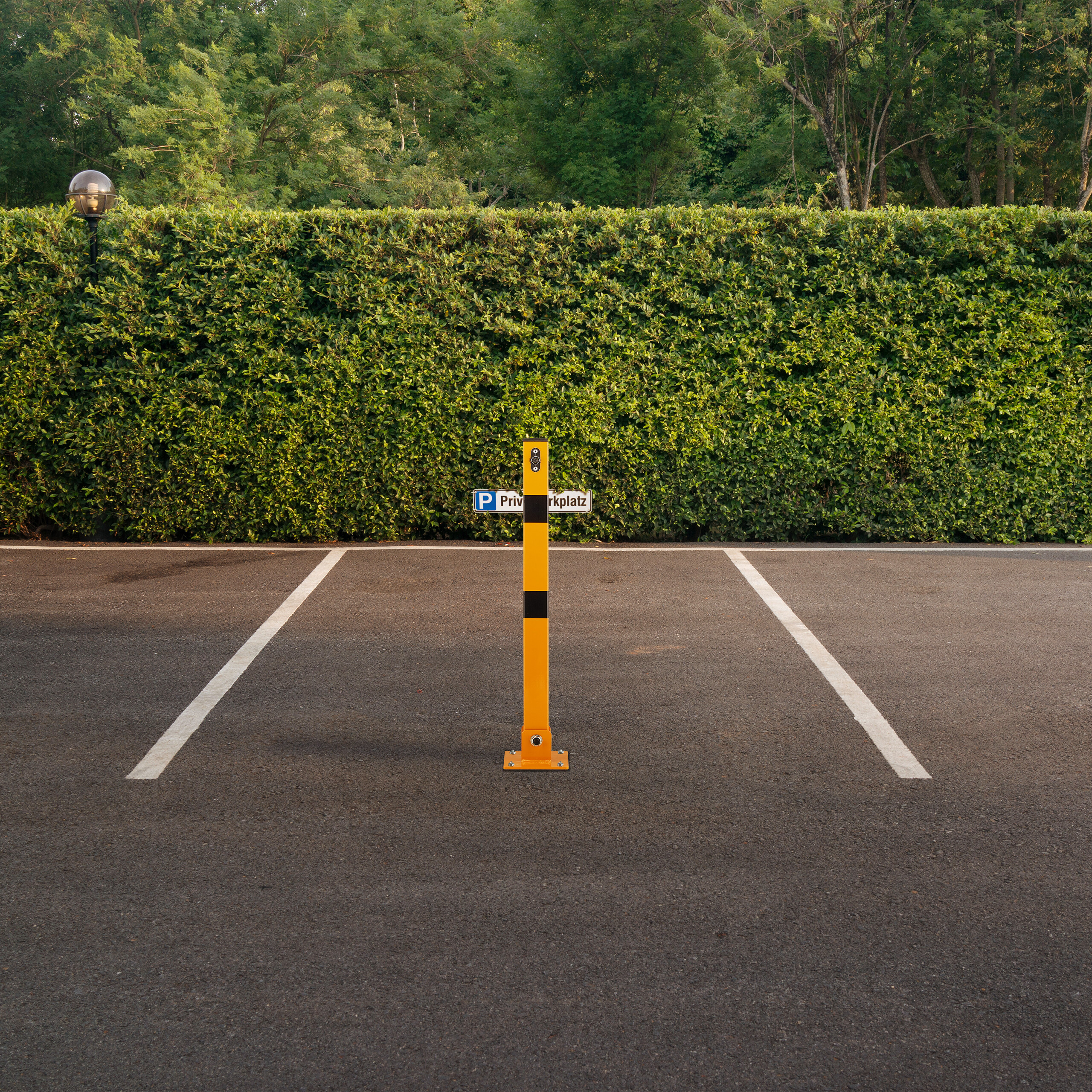 Absperrpfosten Parkplatzsperre Parkpfosten Pfosten Parkplatz Absperrung klappbar - Bild 4 von 18