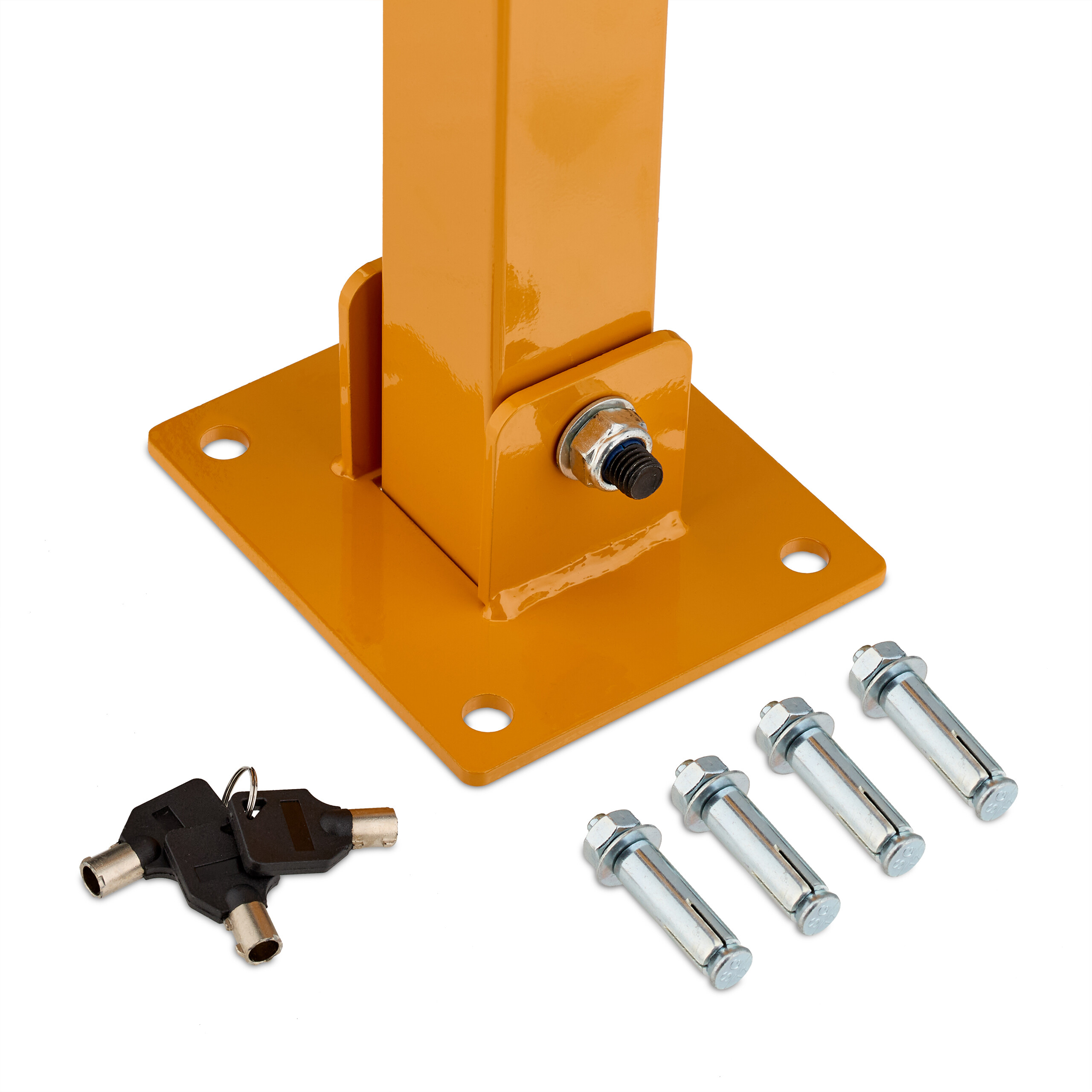 Absperrpfosten Parkplatzsperre Parkpfosten Pfosten Parkplatz Absperrung klappbar - Bild 10 von 18