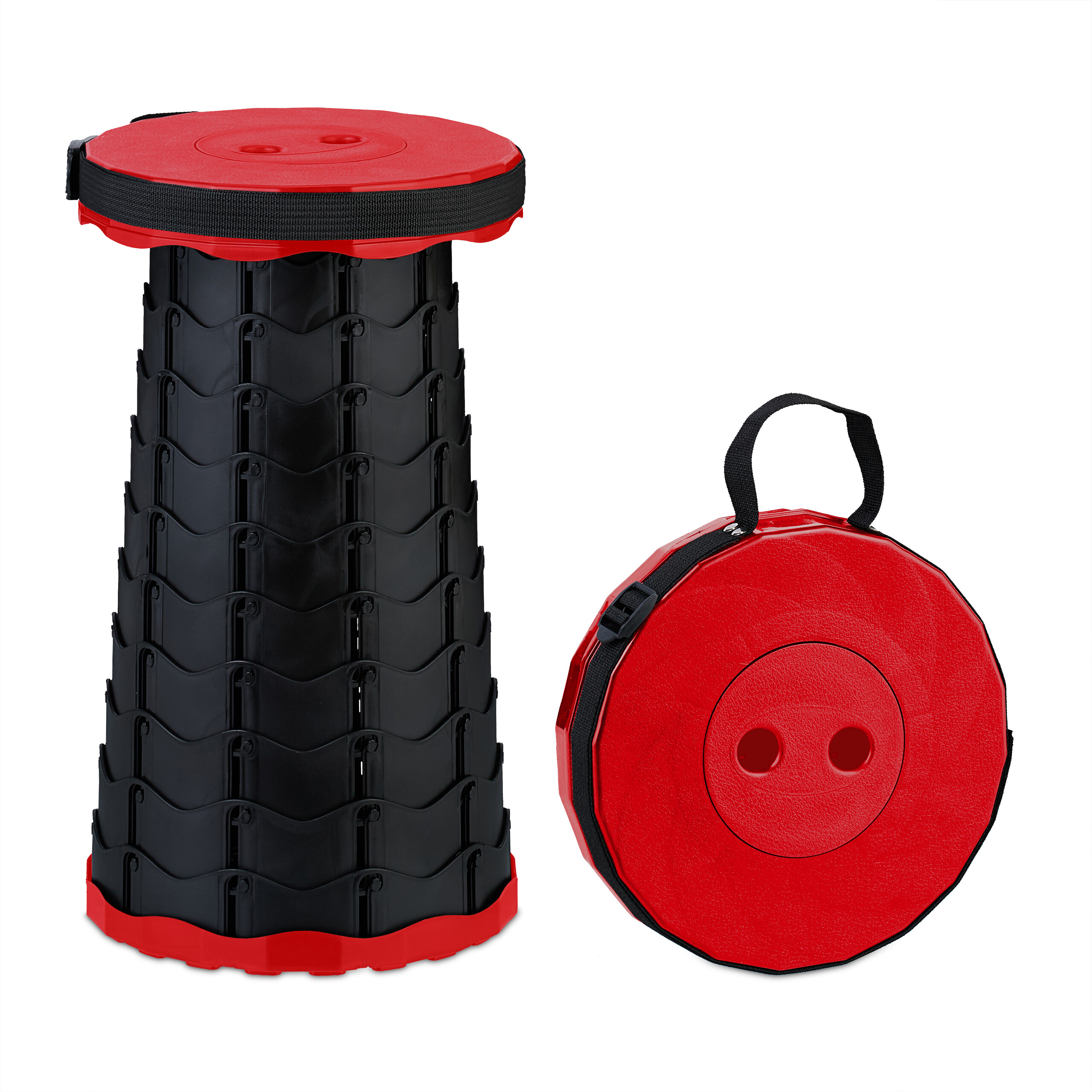 Teleskophocker Teleskopstuhl Klapphocker Ausziehhocker Campinghocker faltbar - Bild 22 von 45