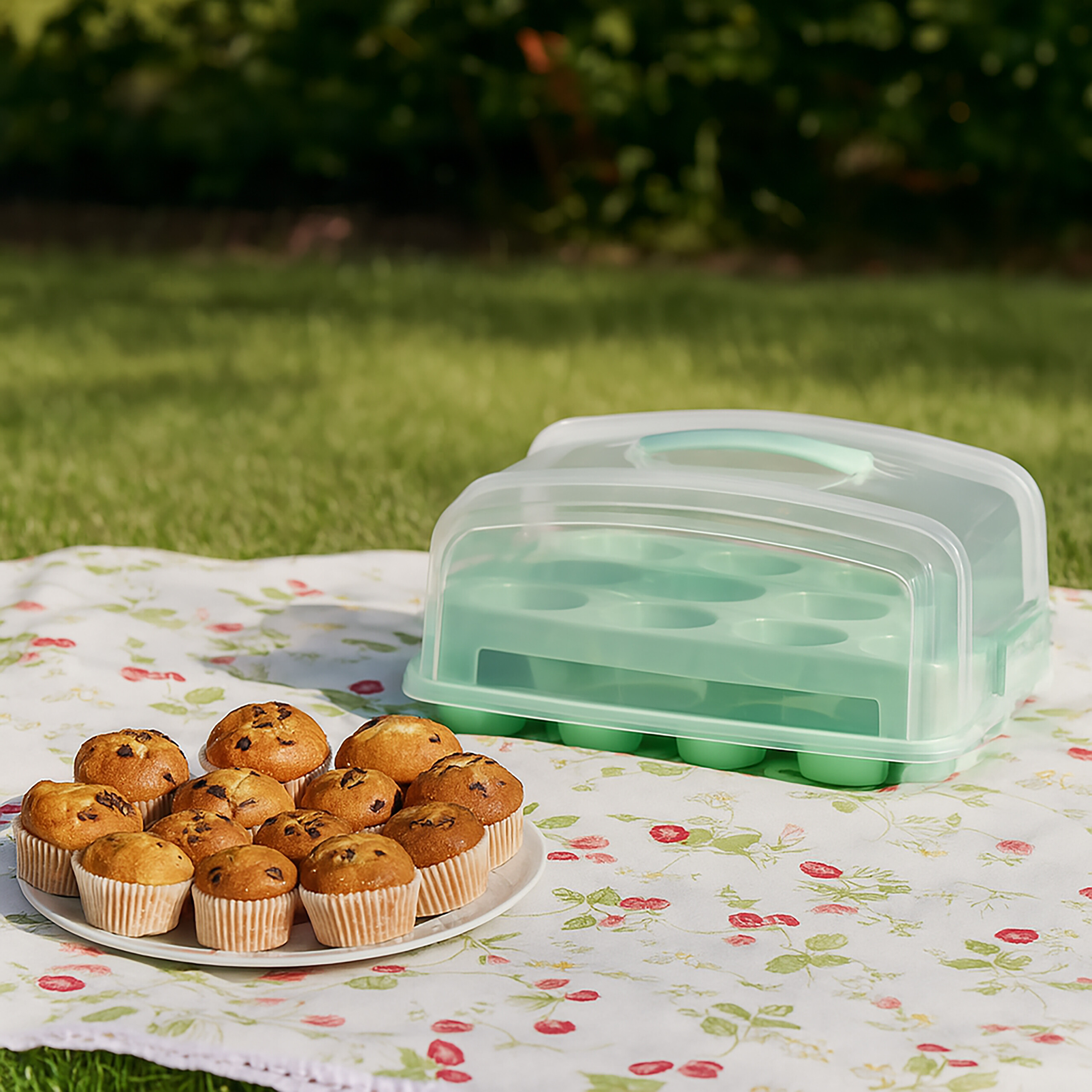 Muffin Transportbox Kuchencontainer Kuchenbox Partybutler Cupcake Box 24 Stück