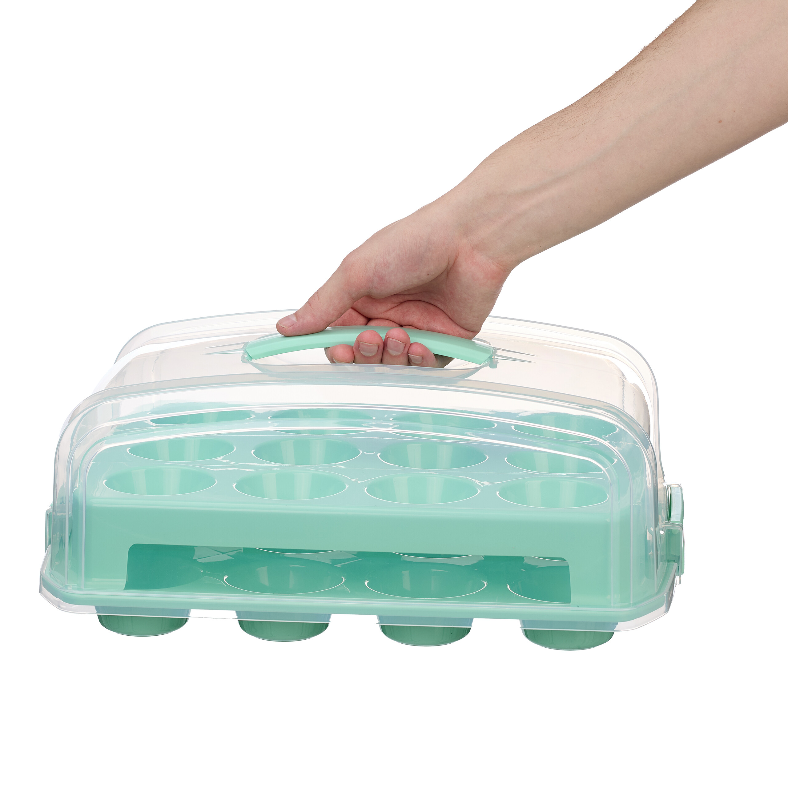 Muffin Transportbox Kuchencontainer Kuchenbox Partybutler Cupcake Box 24 Stück
