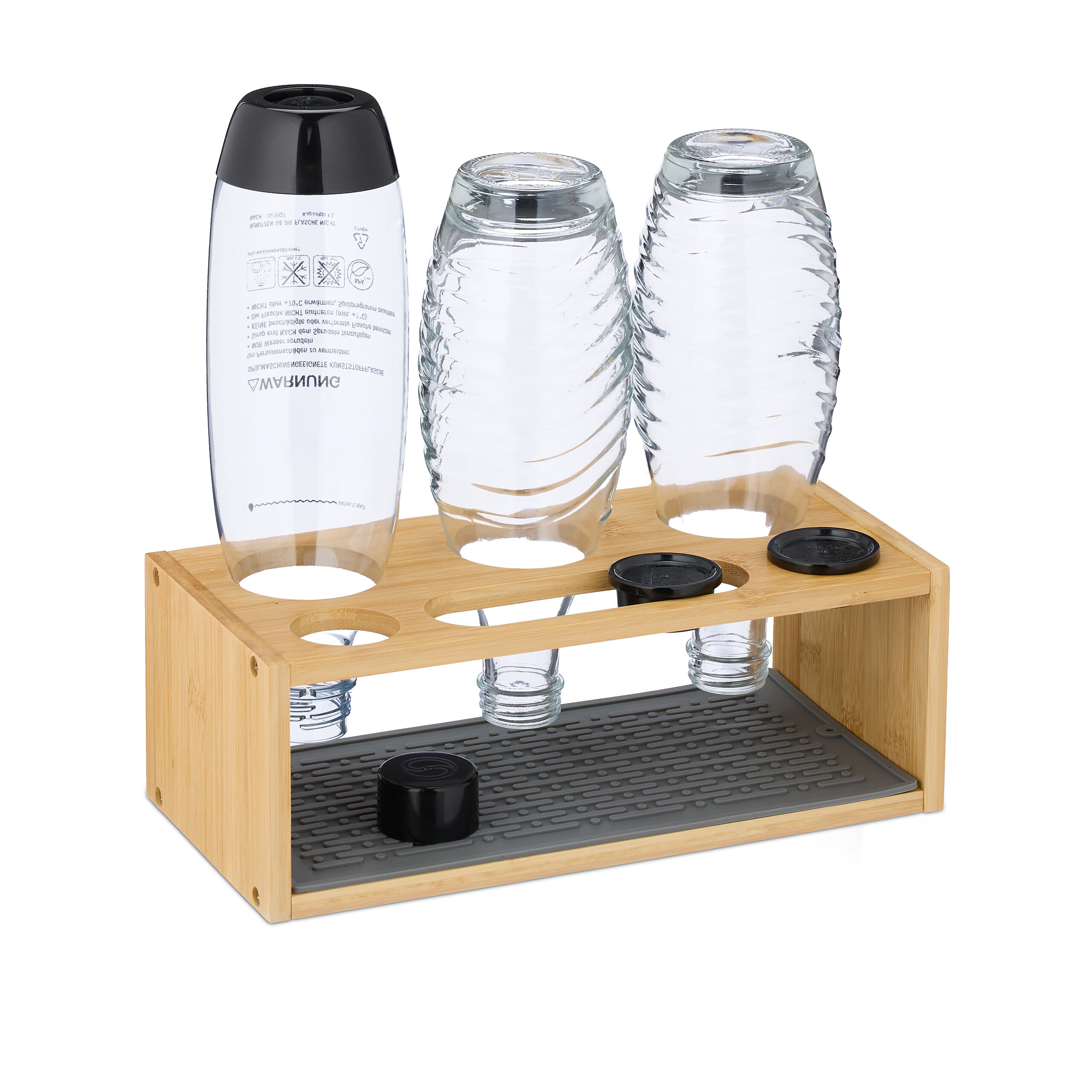 Porte-Bouteille Pour Sodastream 3 Bouteilles Égouttoir En Acier