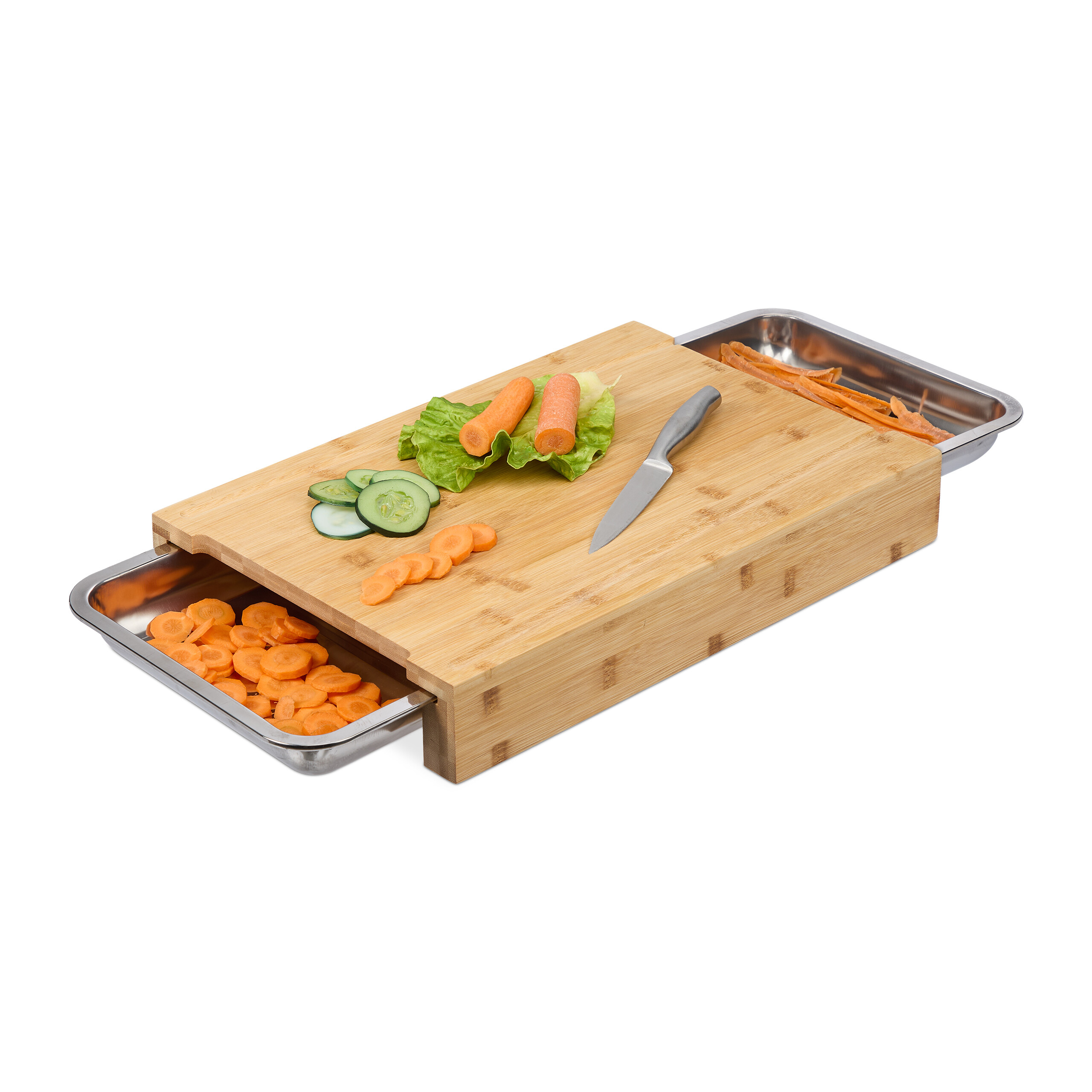 Schneidebrett Bambus Brett Kchenbrett Brotschneidebrett Kochbrett  Auffangschale | eBay.de