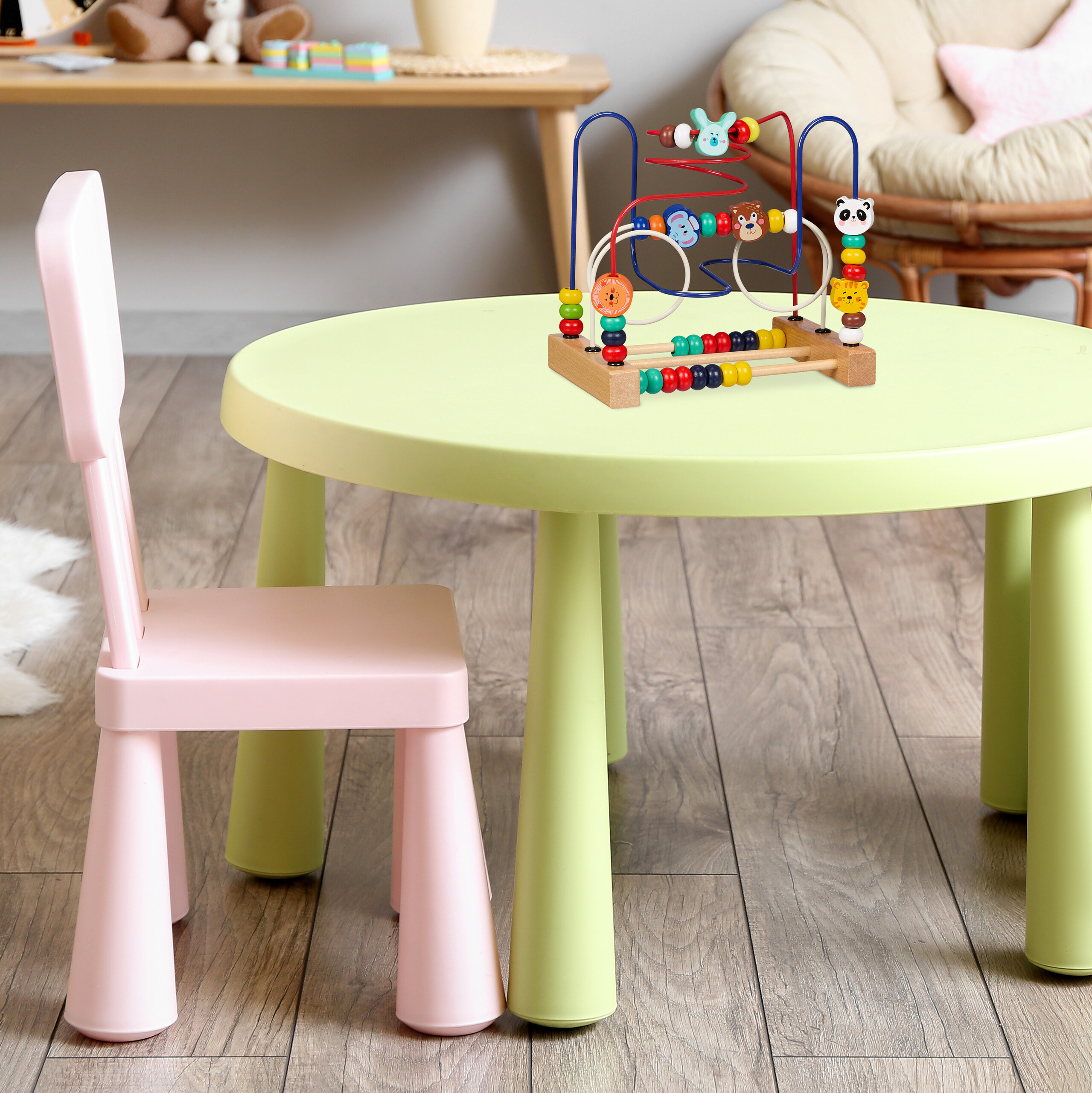 Motorikschleife Motorikspielzeug Holzspielzeug Holzmotorikspielzeug Kinder Holz - Bild 6 von 24
