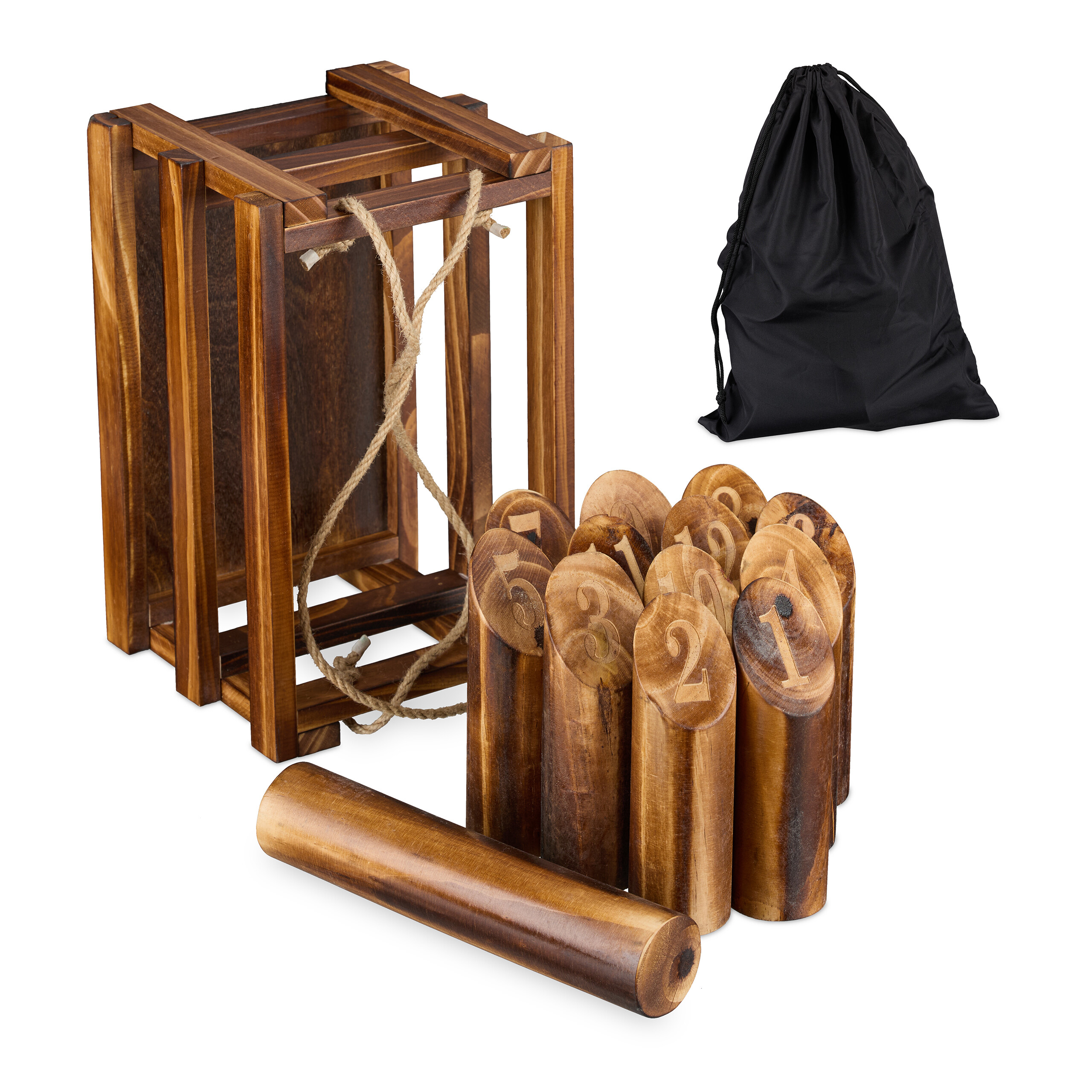 Relaxdays Kubb Viking Game, Finnish Tossing Game, Martinique Relaxdays Kubb Viking Game, Finnish Tossing Game, Martinique