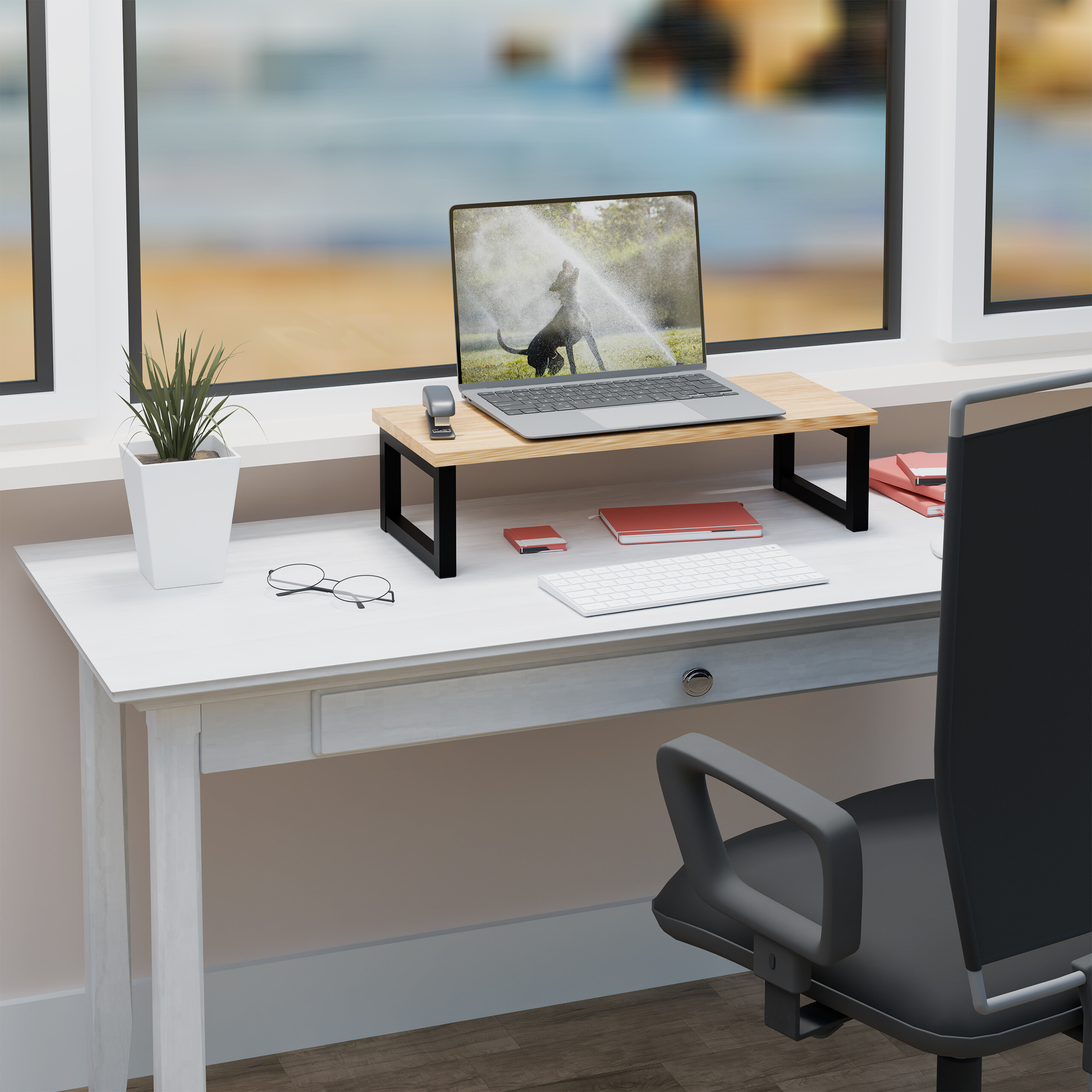 Monitorständer Bildschirmerhöhung Monitorerhöhung PC-Ständer Schreibtischaufsatz - Bild 10 von 14