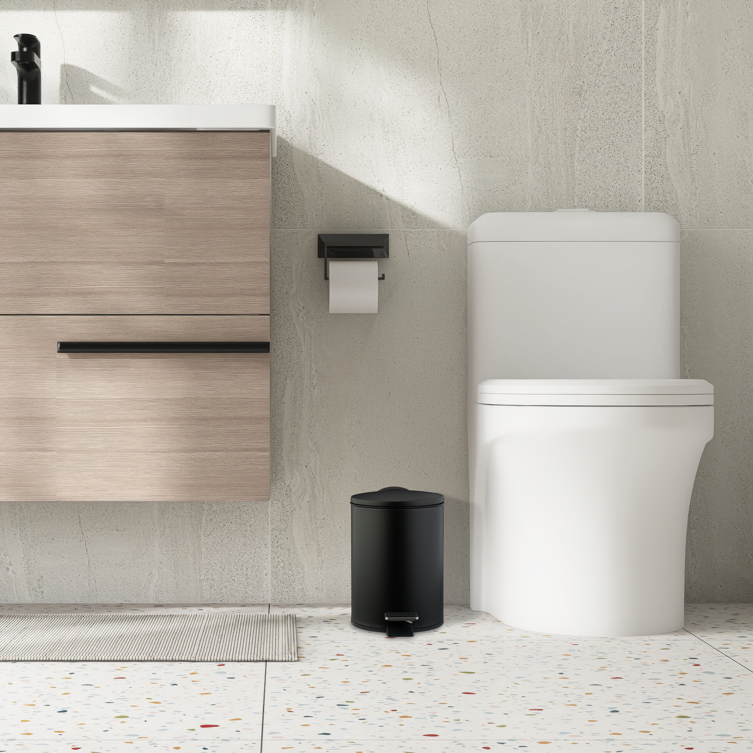 Kosmetikeimer Treteimer Mülleimer Badeimer Hygieneabfallbehälter WC-Eimer 3l