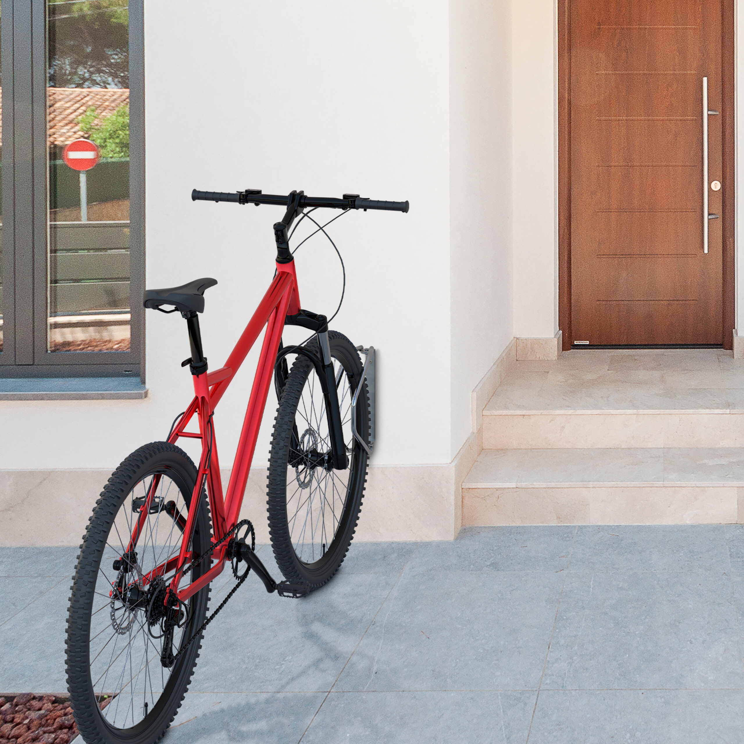 Fahrradständer Einzelparker Fahrradhalter Fahrradparker Fahrradbügel Wandmontage