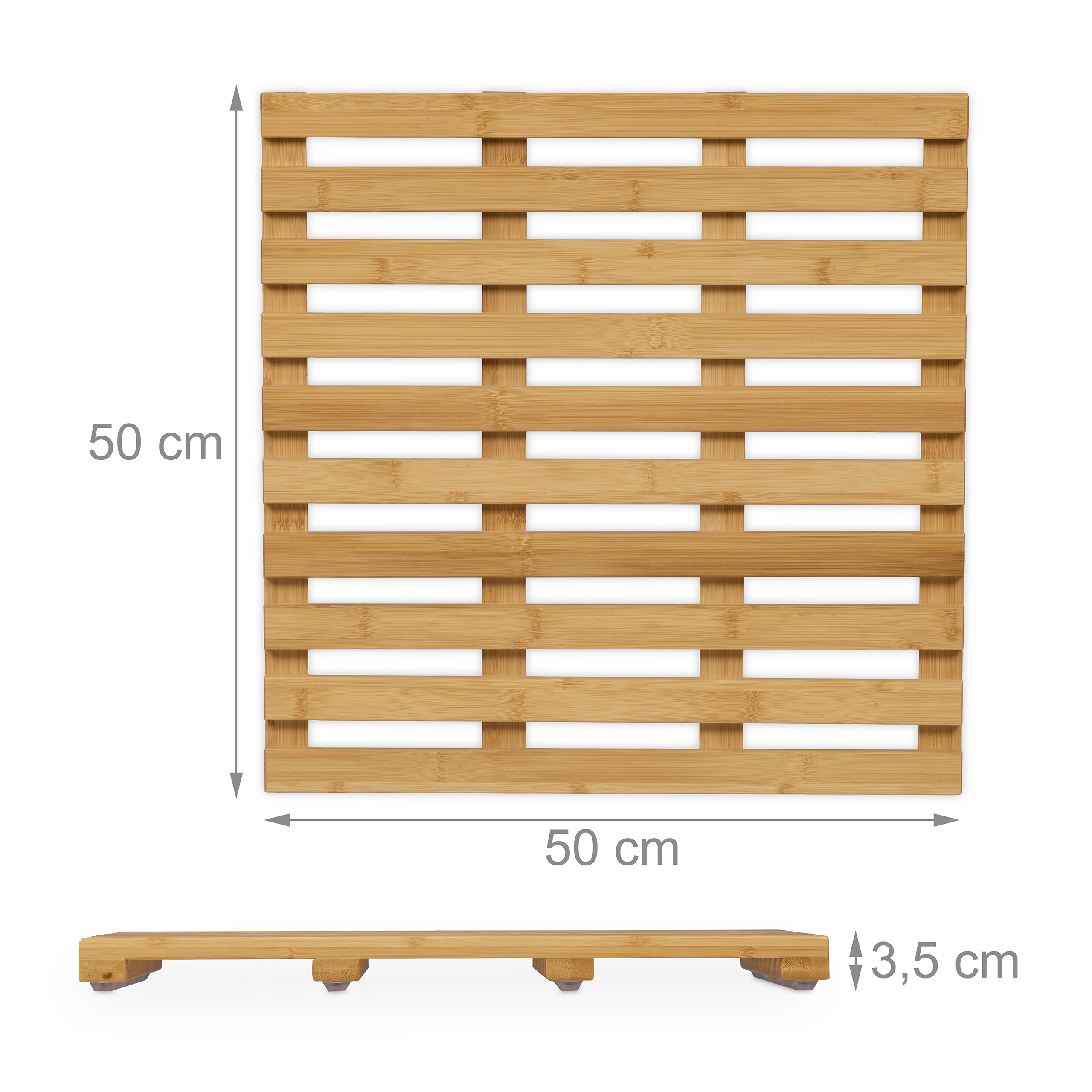 Bambus Badematte Duschmatte Bambusmatte Sauna Bodenrost Badvorleger Duschrost