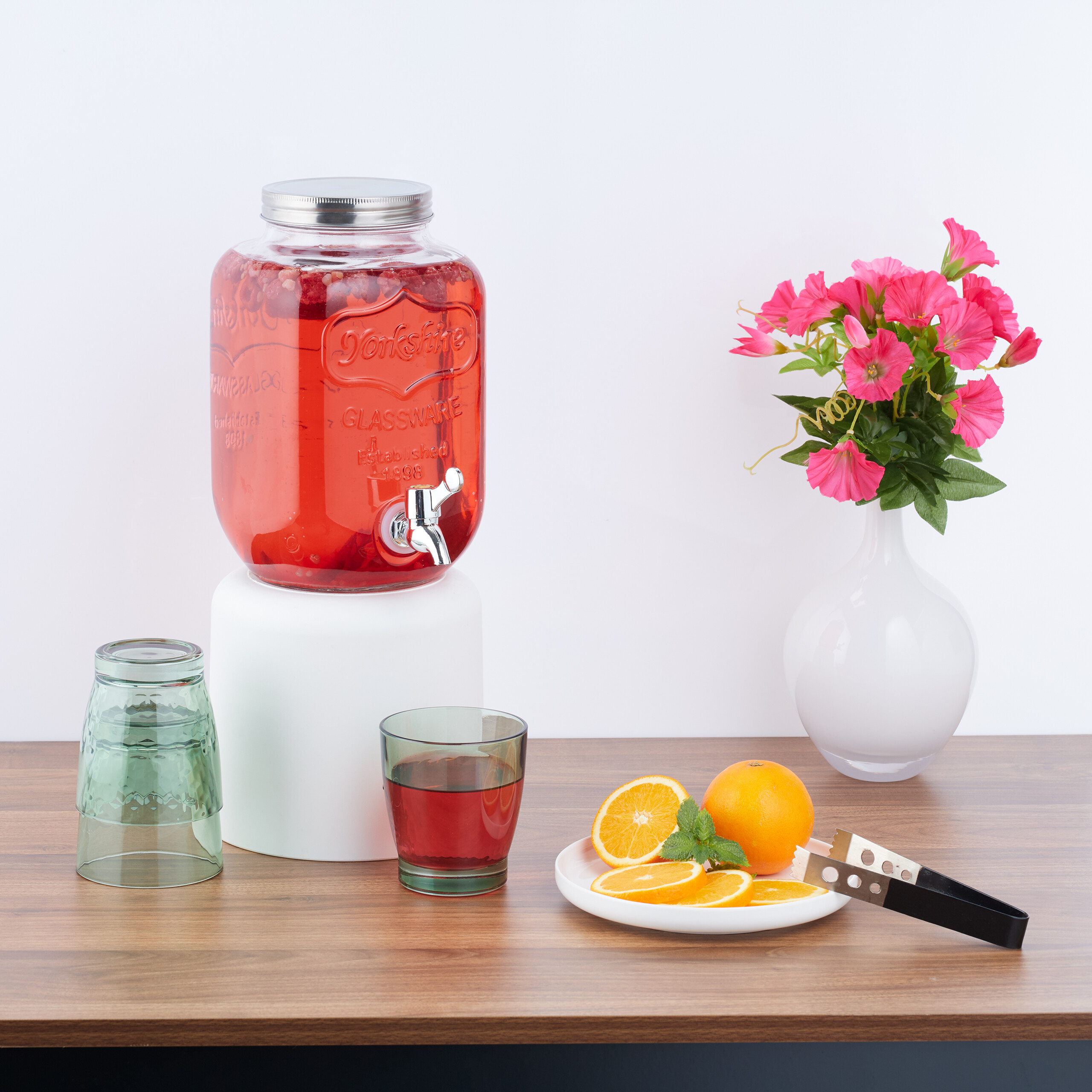 Dispenser Bevande In Vetro 4 Litri - Con Rubinetto Acciaio Inox, Per Feste E Eventi - Foto 9