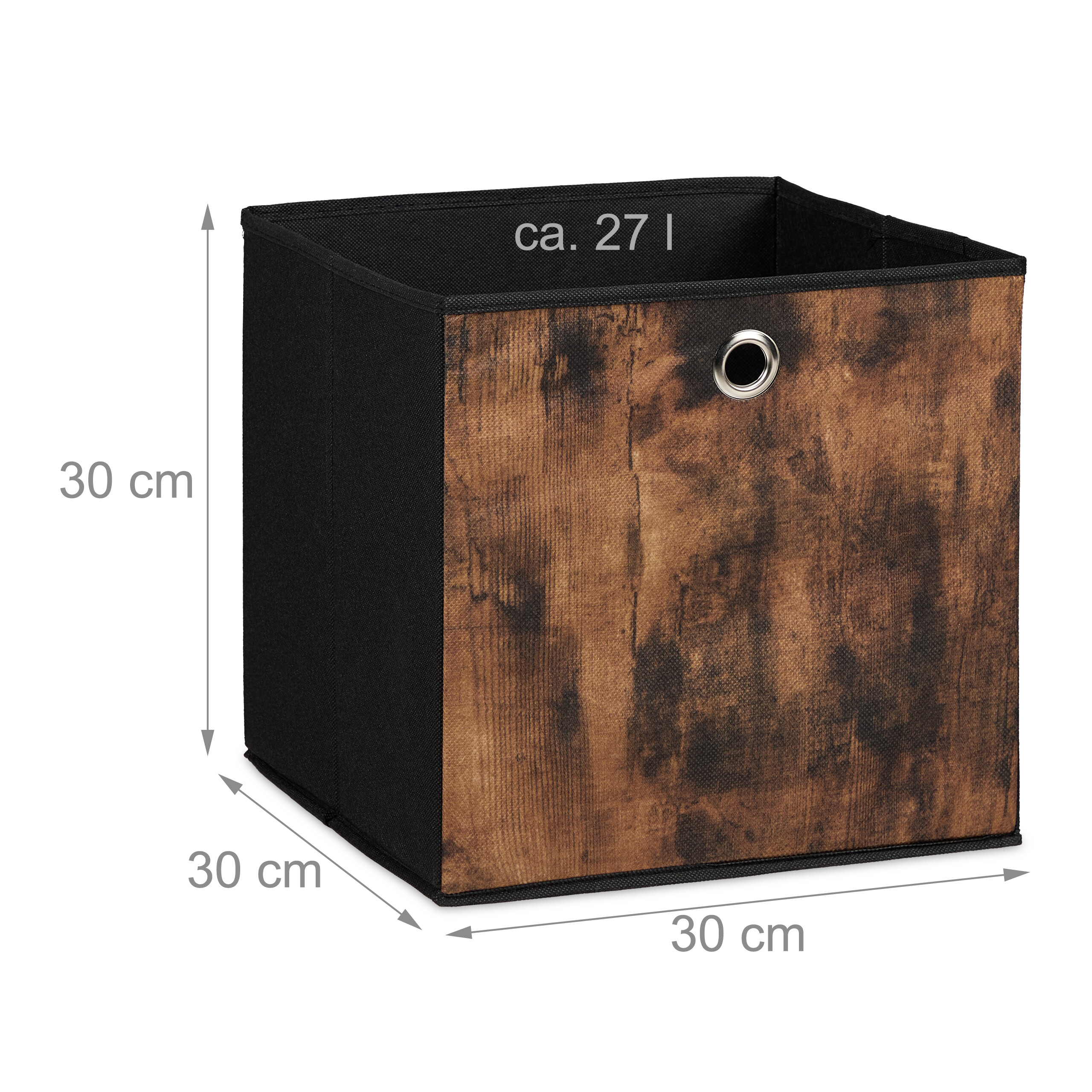 Aufbewahrungsbox Ordnungsbox Faltbox Stoffkiste Regalbox Einschubkorb 6er Set - Bild 7 von 11