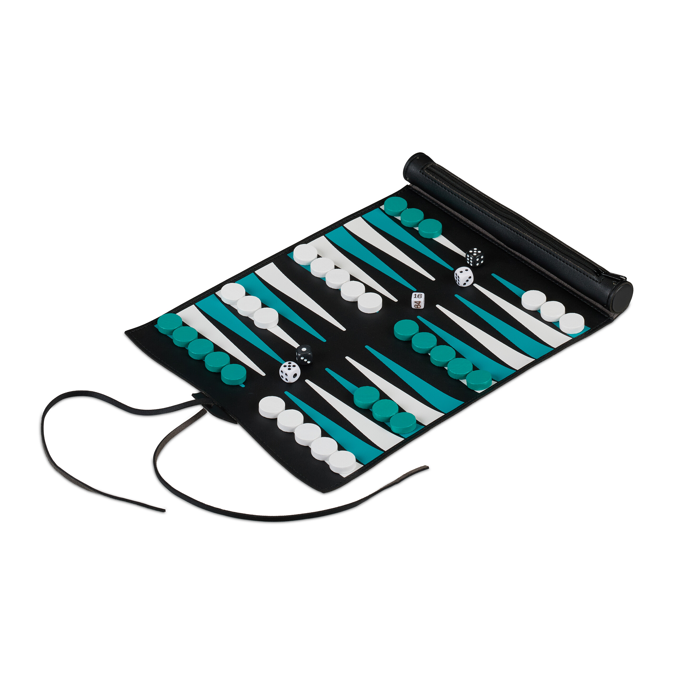 Backgammon zum Aufrollen Brettspiele Reise-Backgammon Reisespiel Tavla Spiel