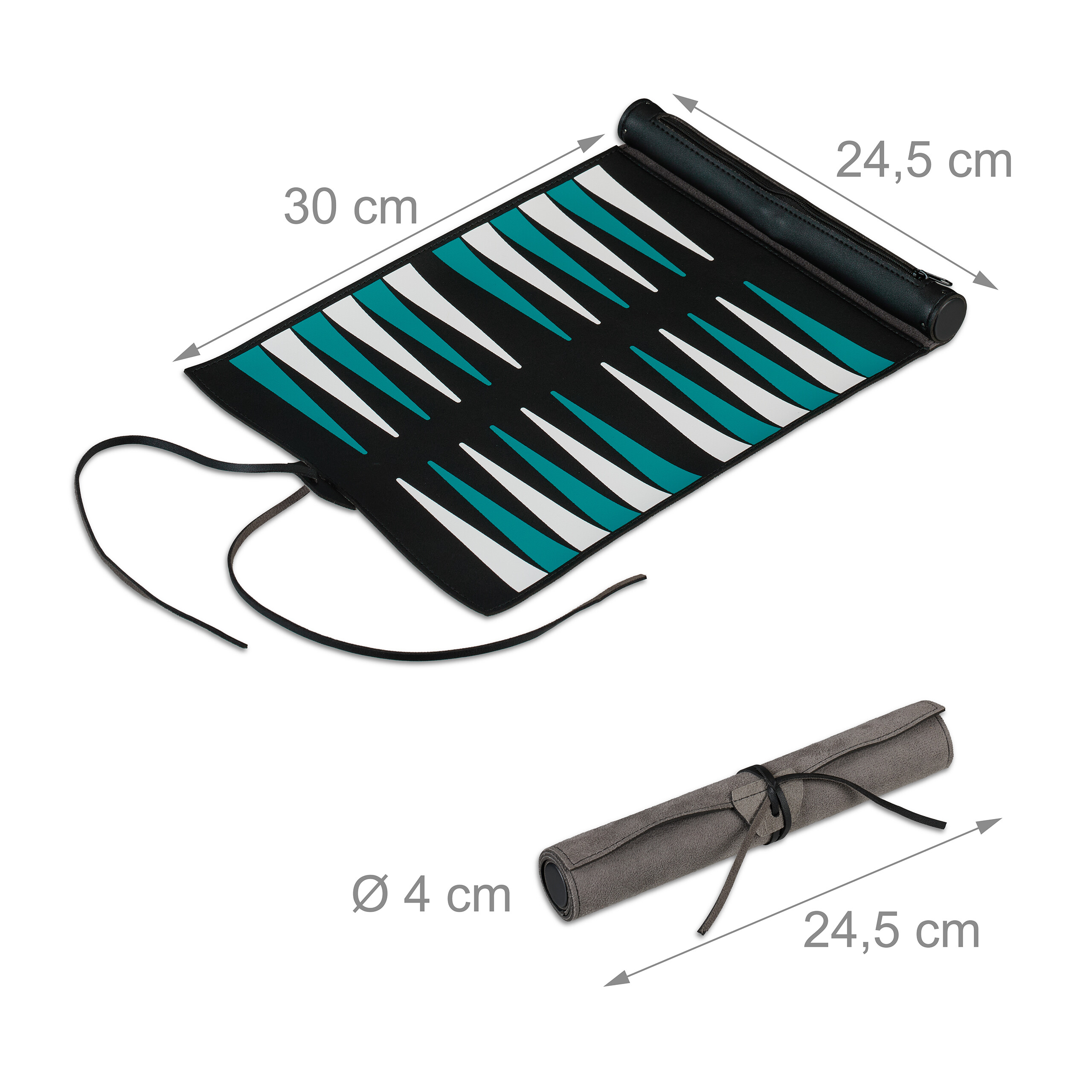Backgammon zum Aufrollen Brettspiele Reise-Backgammon Reisespiel Tavla Spiel