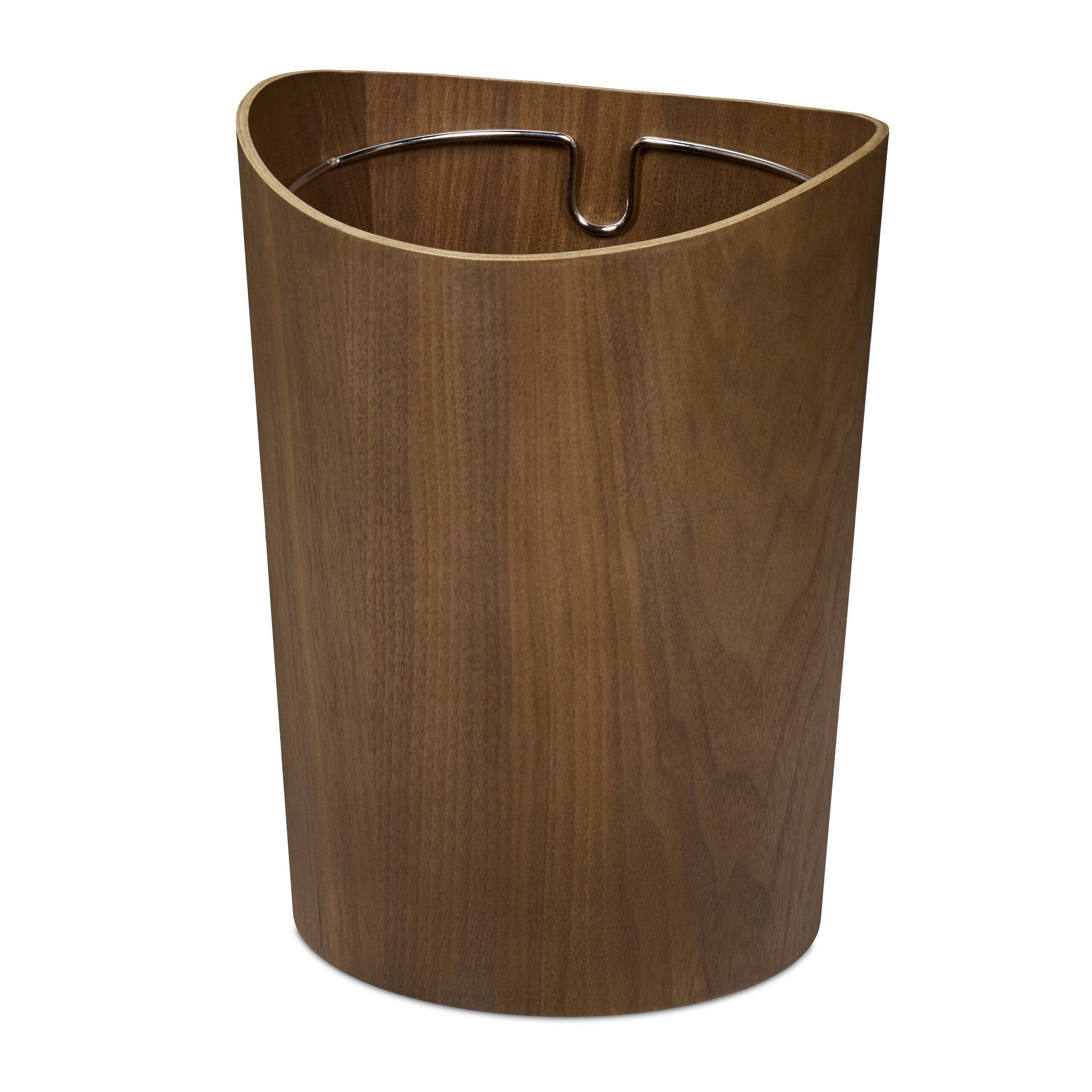 Cestino Gettacarte Pattumiera Rotonda Bidone Rifiuti 9 L Effetto Legno 30x23 cm - Foto 11 di 17