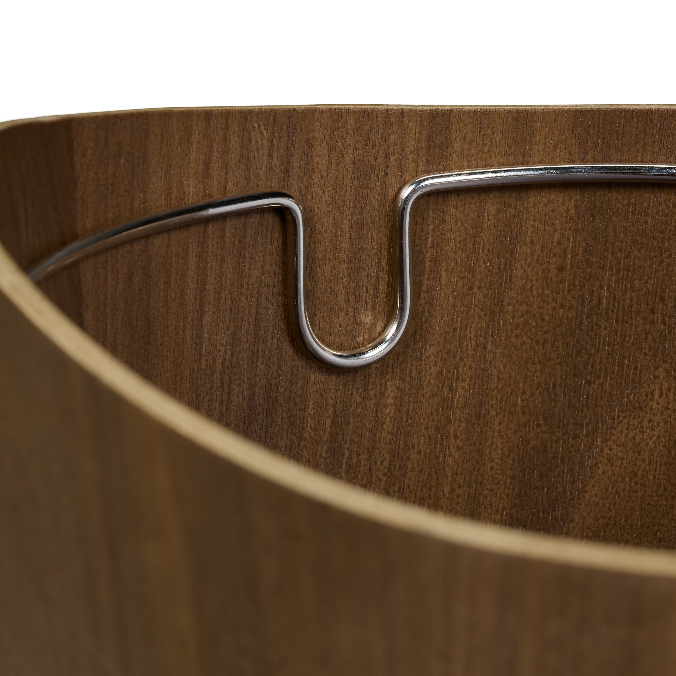 Cestino Gettacarte Pattumiera Rotonda Bidone Rifiuti 9 L Effetto Legno 30x23 cm - Foto 16 di 17