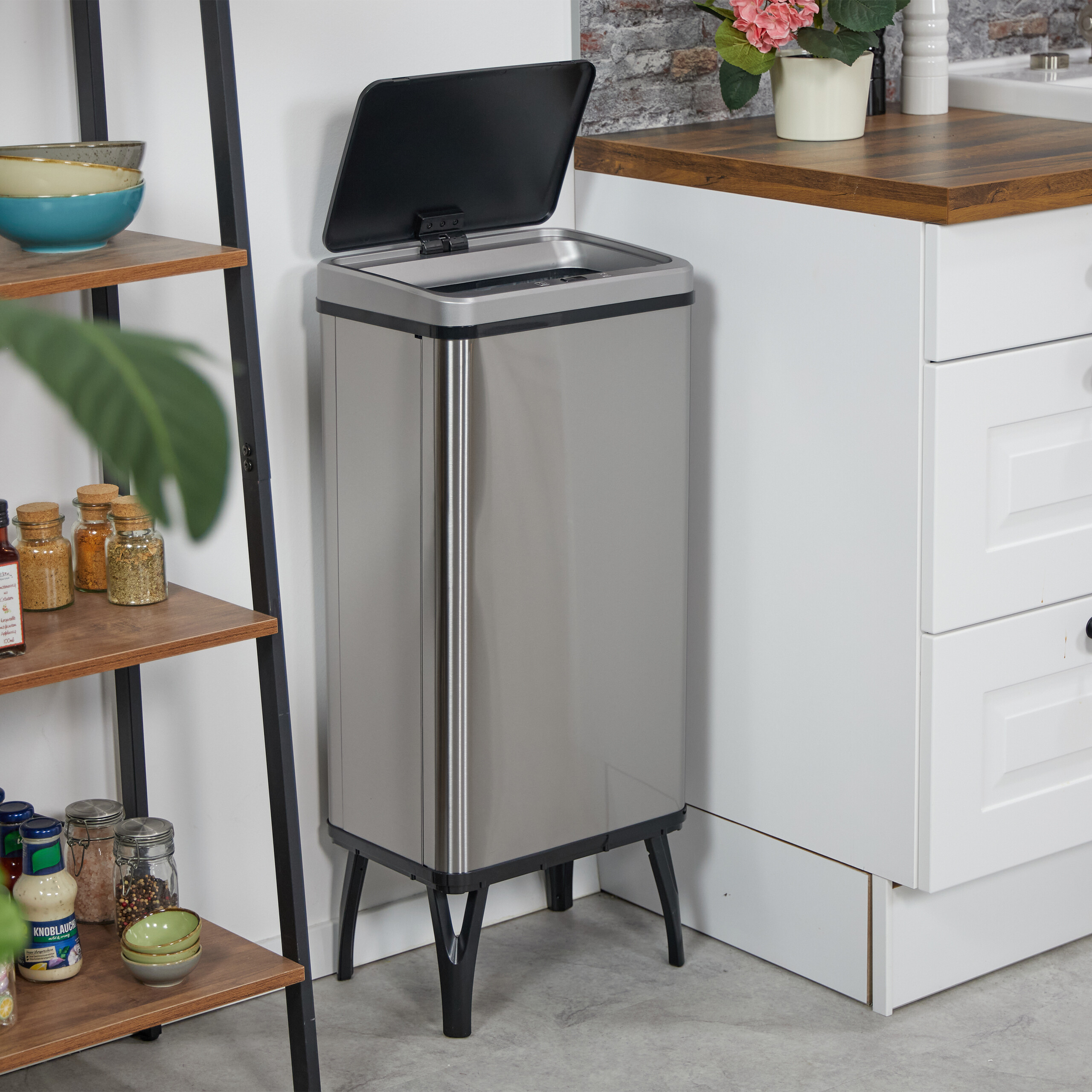 Mülleimer mit Sensor Abfallbehälter Küchenmülleimer Restmülleimer Abfalleimer - Bild 13 von 28