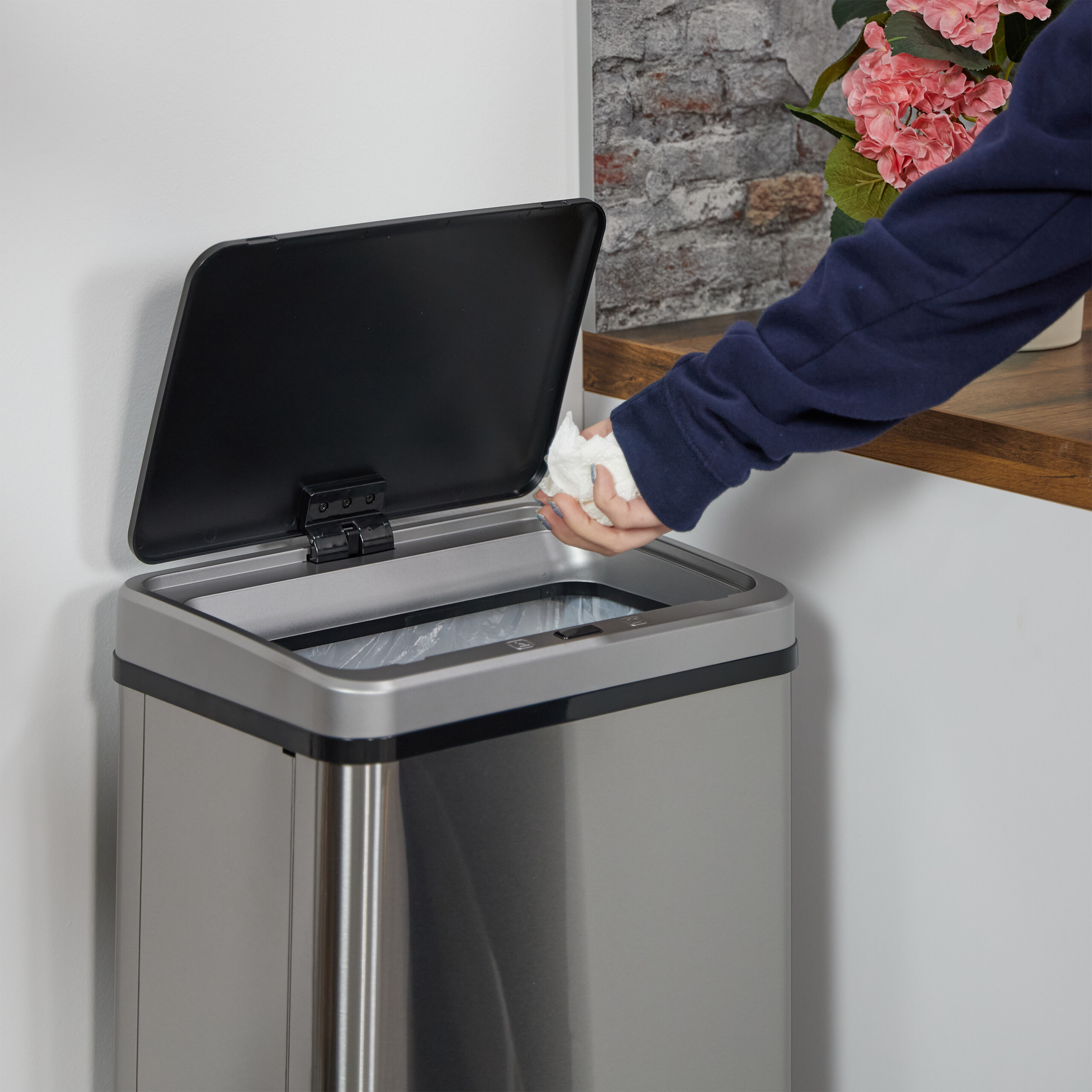 Mülleimer mit Sensor Abfallbehälter Küchenmülleimer Restmülleimer Abfalleimer - Bild 21 von 28