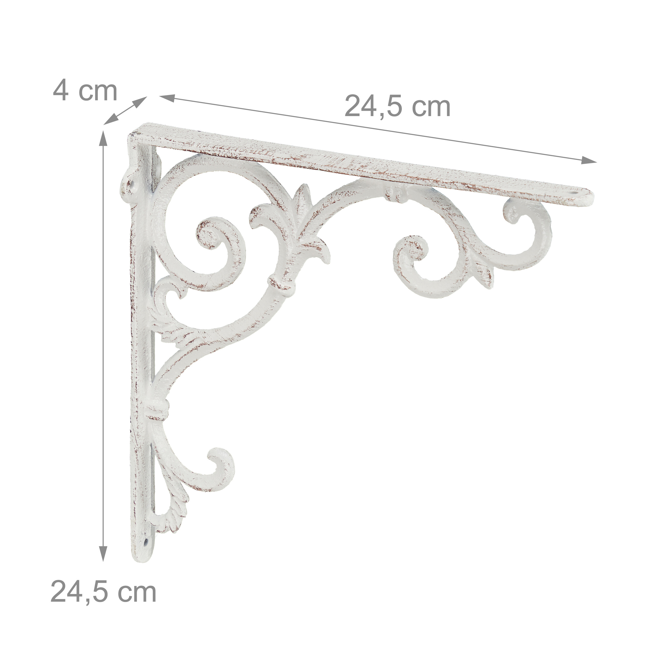 Escuadras para estantería Soportes estantería Ángulos estanterías Set 4 antiguo - Imagen 8 de 16