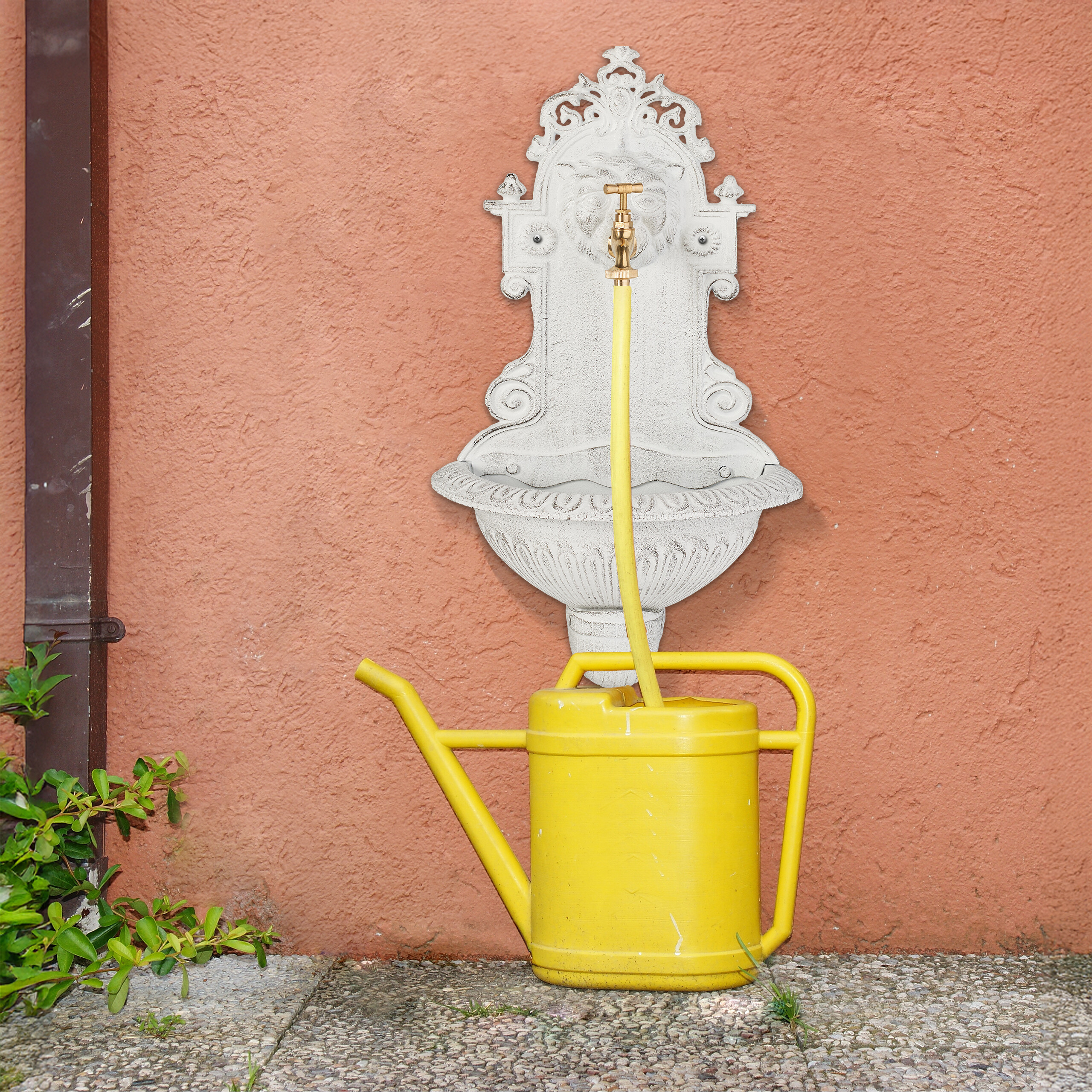 Wall Mounted Fountain Outdoor Sink Fountain Gargoyle Water Tap Garden Fountain - Picture 4 of 18