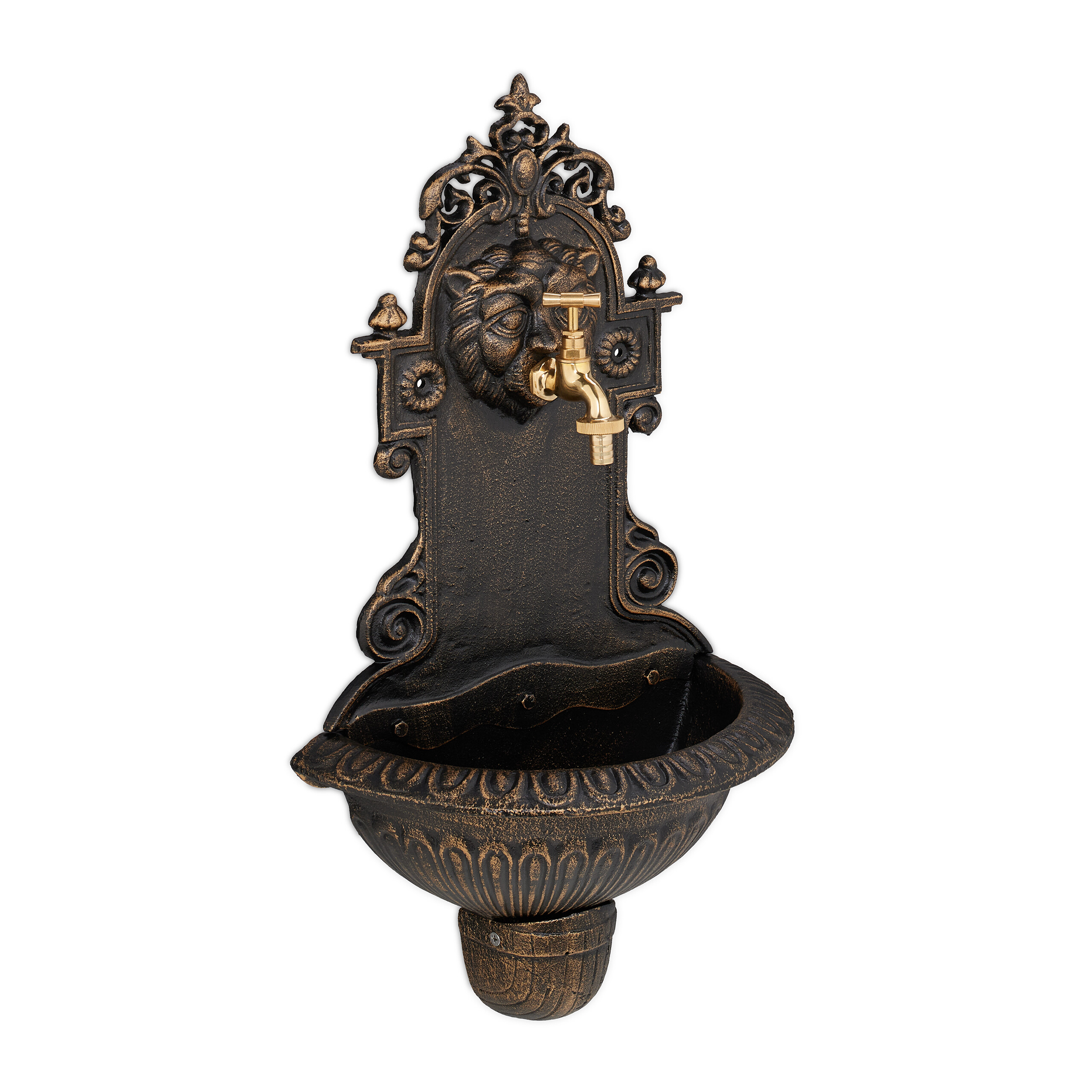Wall Mounted Fountain Outdoor Sink Fountain Gargoyle Water Tap Garden Fountain - Picture 11 of 18