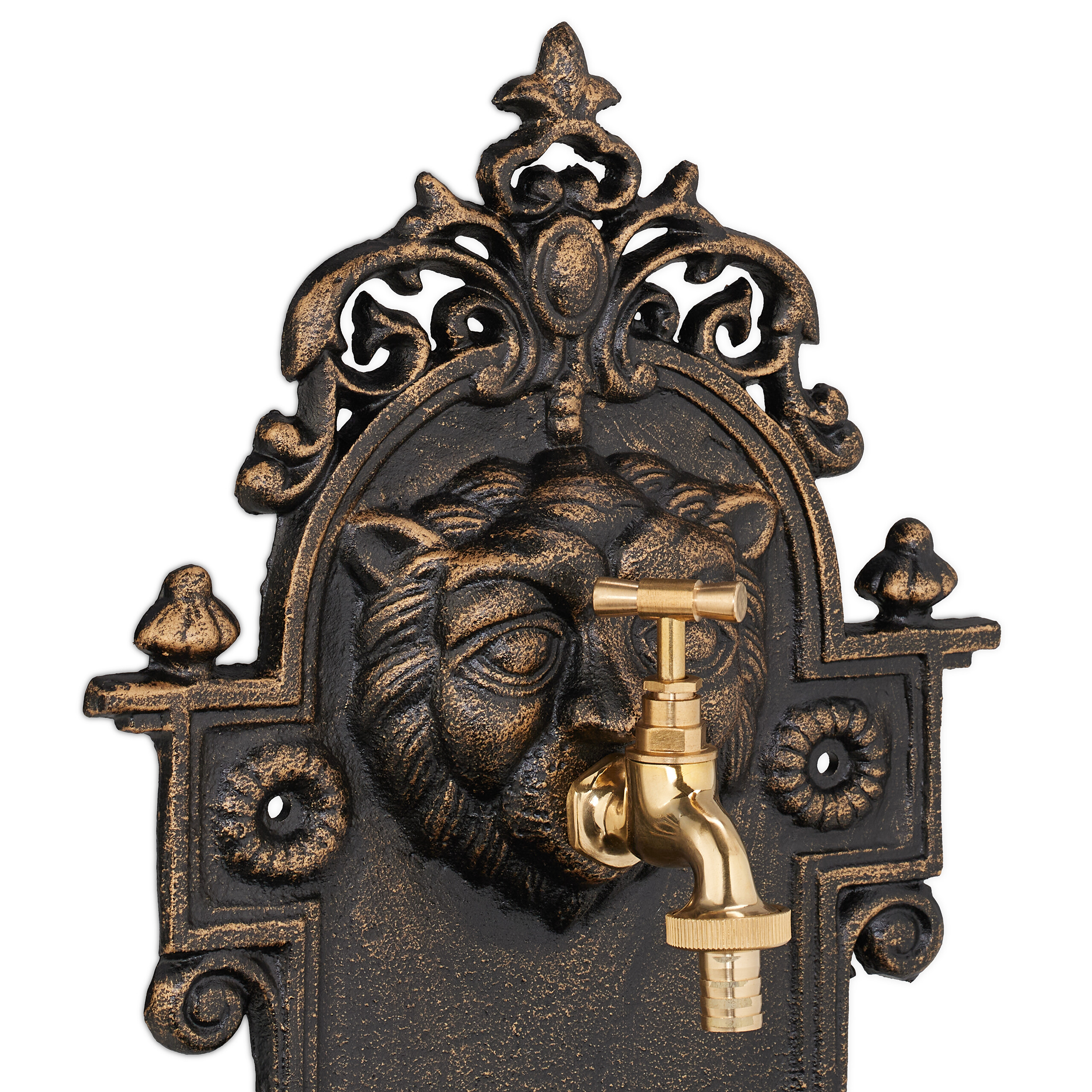 Wall Mounted Fountain Outdoor Sink Fountain Gargoyle Water Tap Garden Fountain - Picture 15 of 18