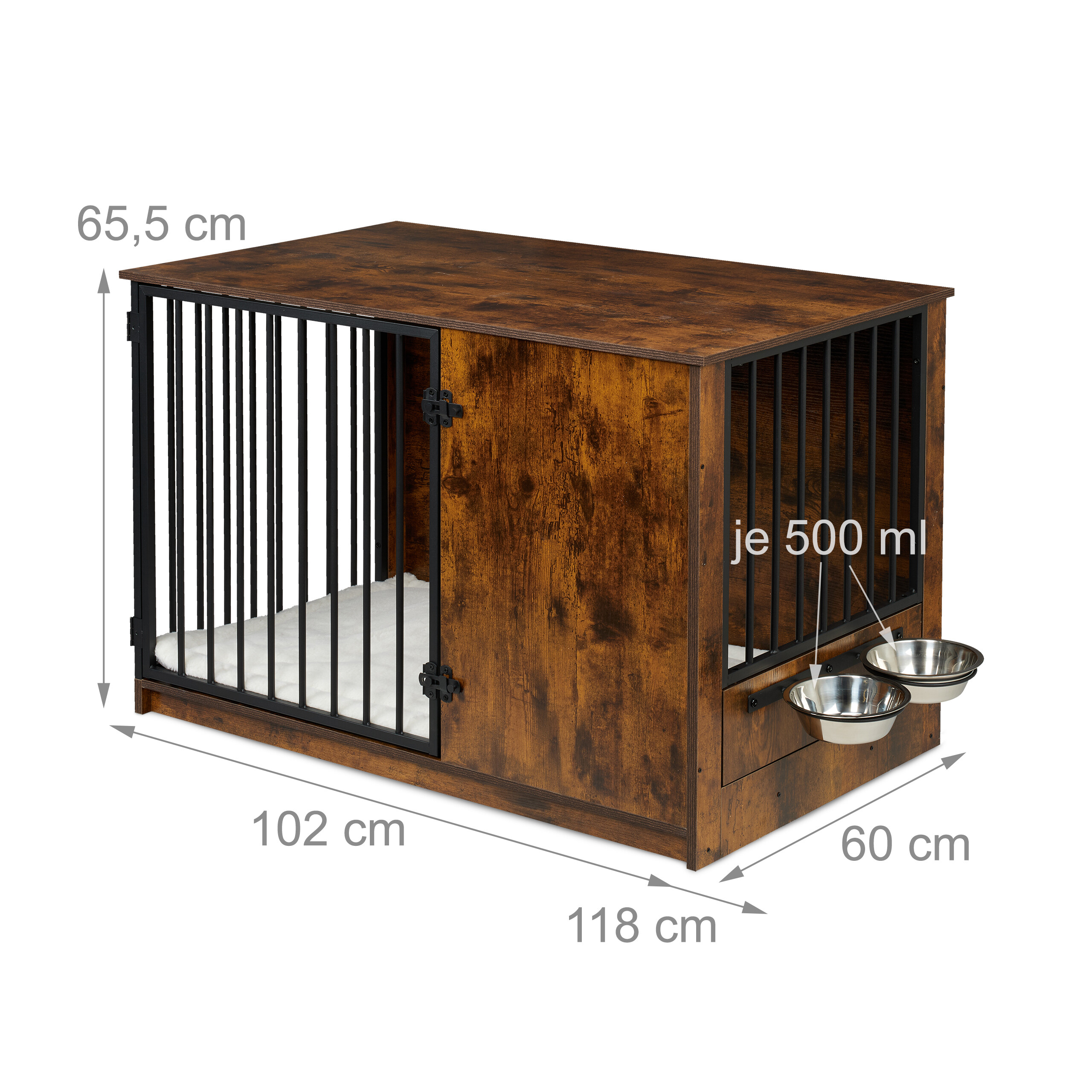 Hundekäfig Hundekiste Hundebox Hundemöbel Hundehütte Hundehaus Zwinger indoor