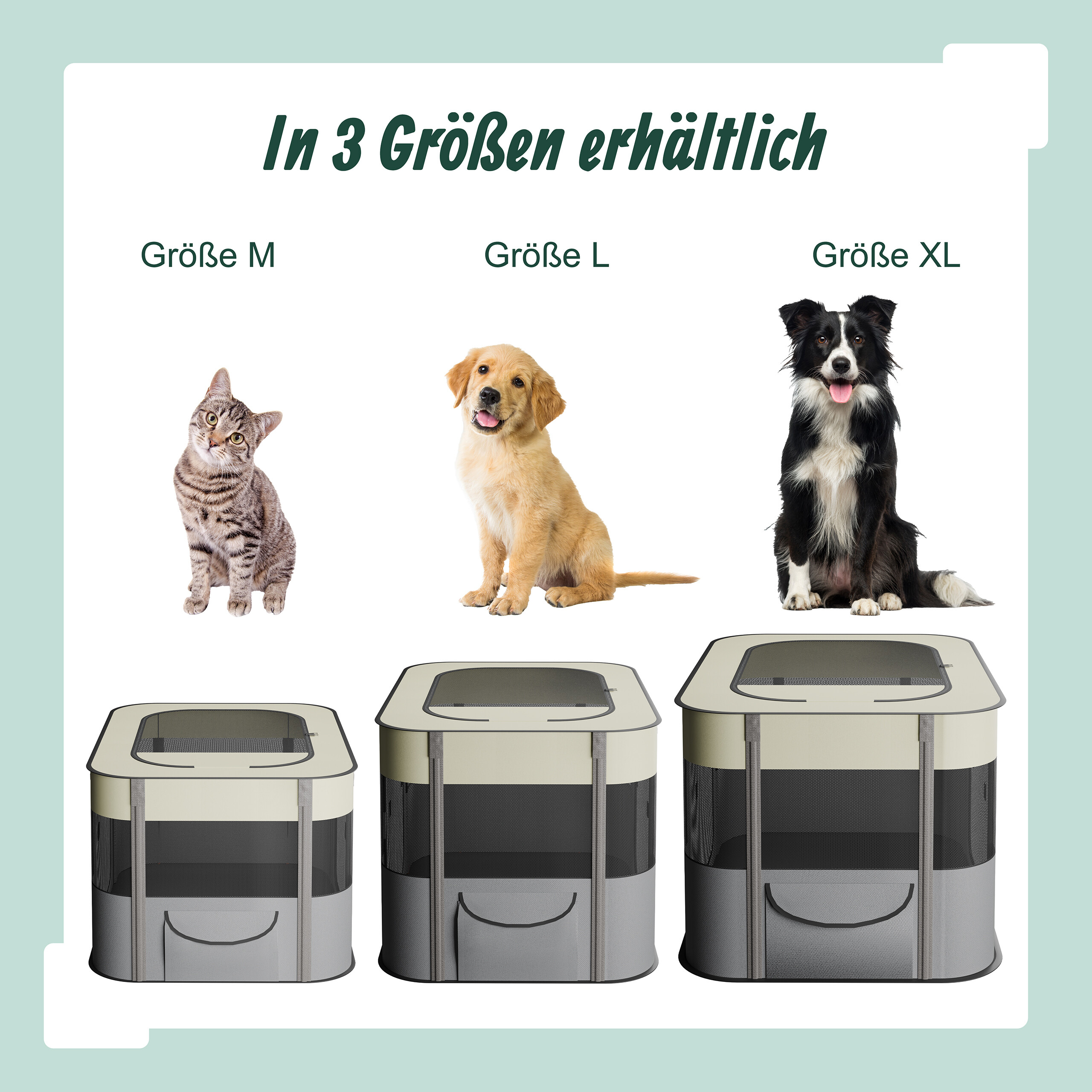 Welpenauslauf Welpenlaufstall Hundebox Katzenauslauf Hundelaufstall faltbar