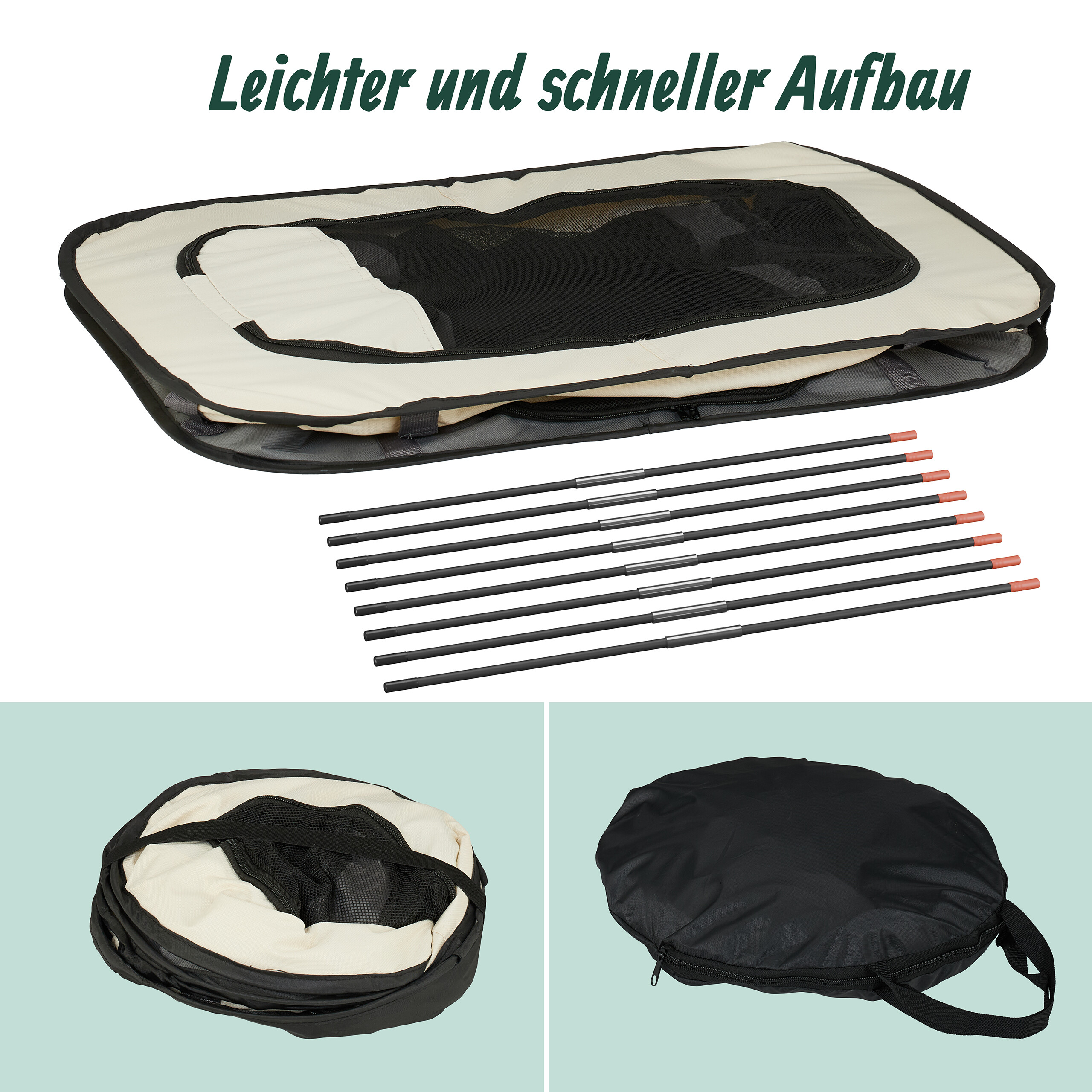 Welpenauslauf Welpenlaufstall Hundebox Katzenauslauf Hundelaufstall faltbar