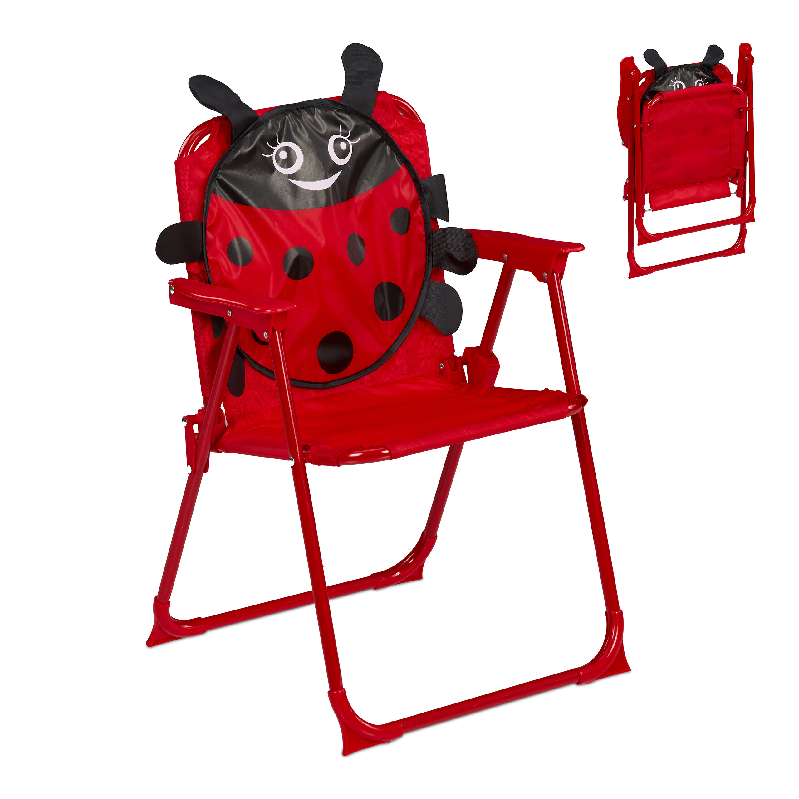 Children's Camping Chair Garden Kids Folding Seat Patio Portable Lightweight - Picture 6 of 12