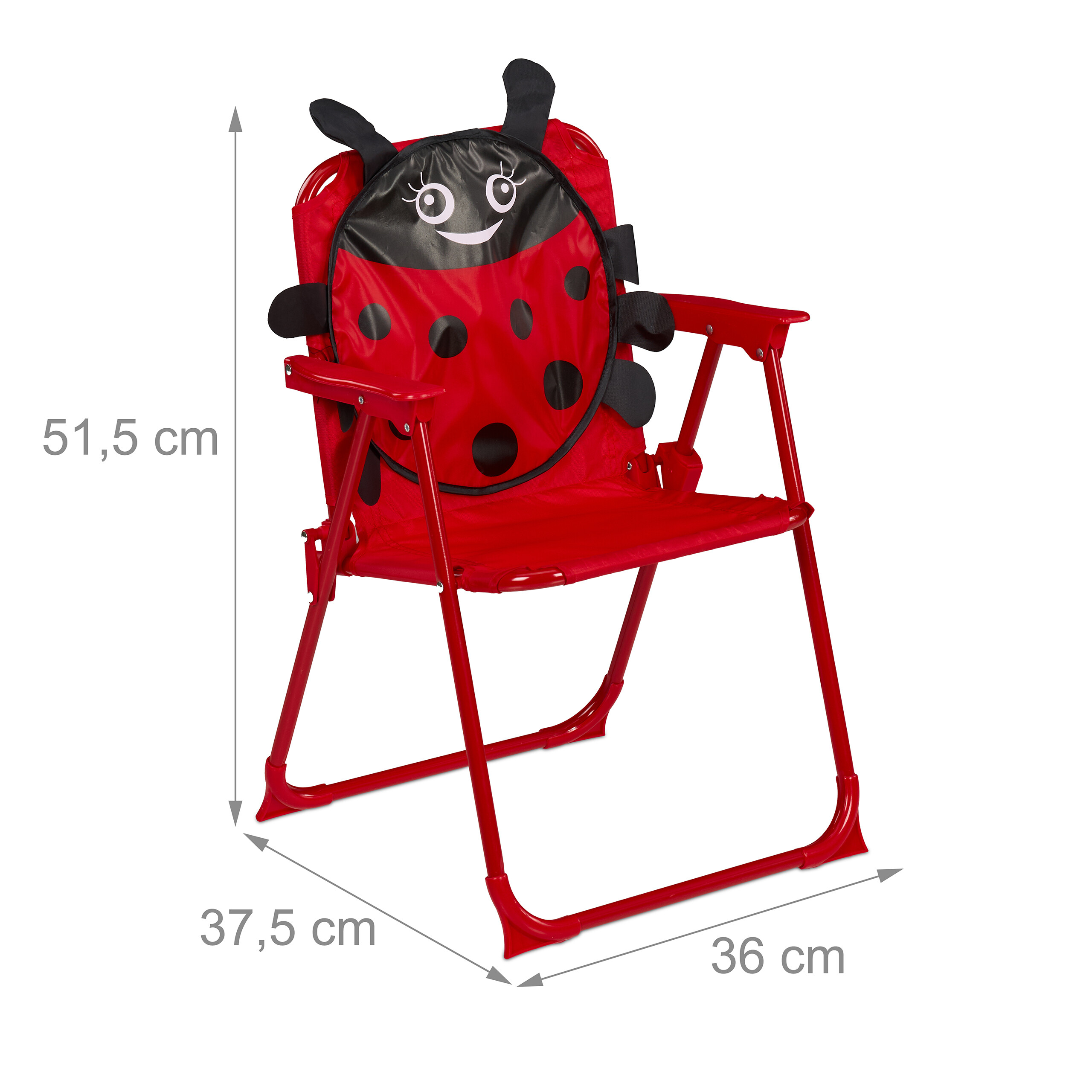 Children's Camping Chair Garden Kids Folding Seat Patio Portable Lightweight - Picture 9 of 12