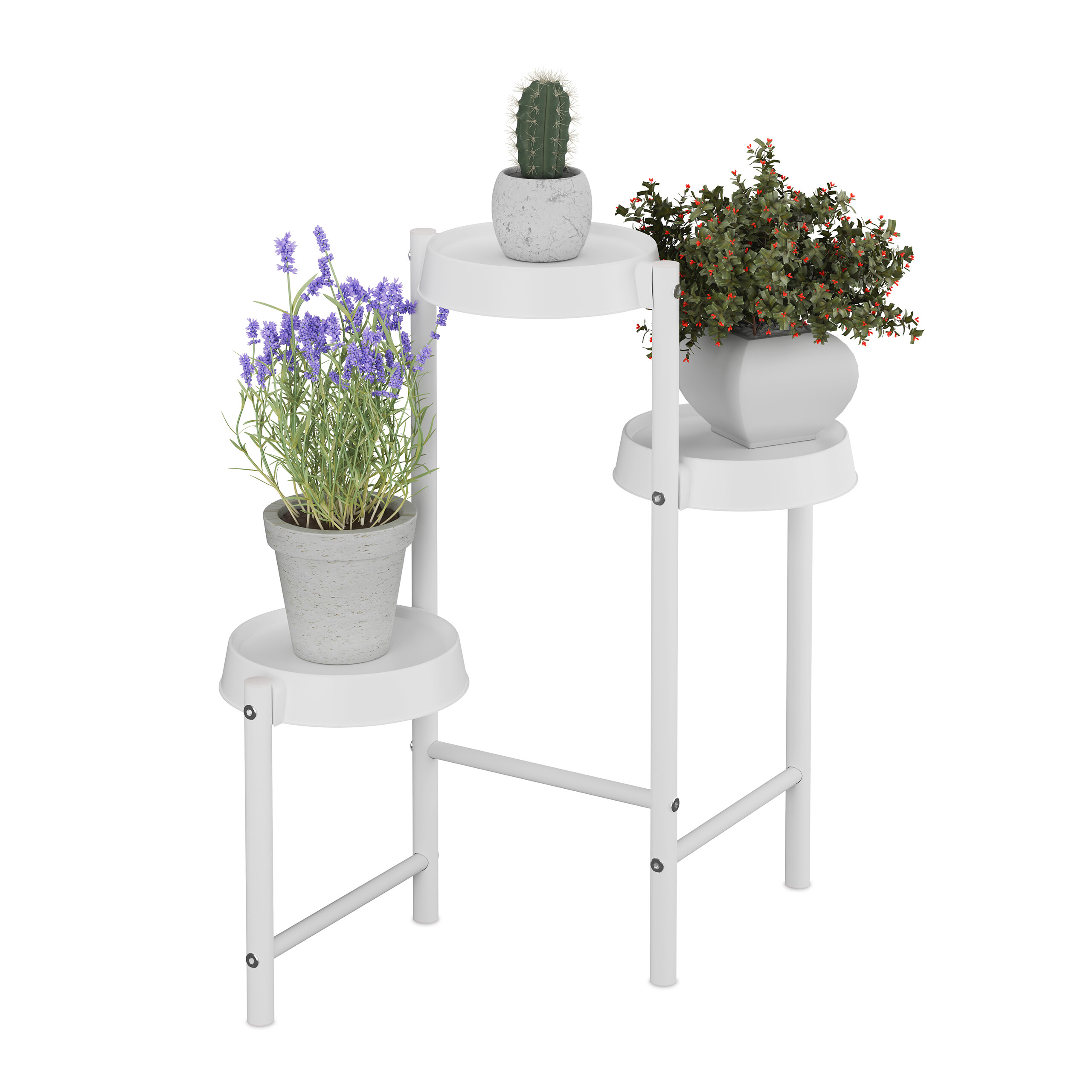 Pflanzenständer Blumenständer Blumensäule Pflanzenregal Blumenhocker Metall