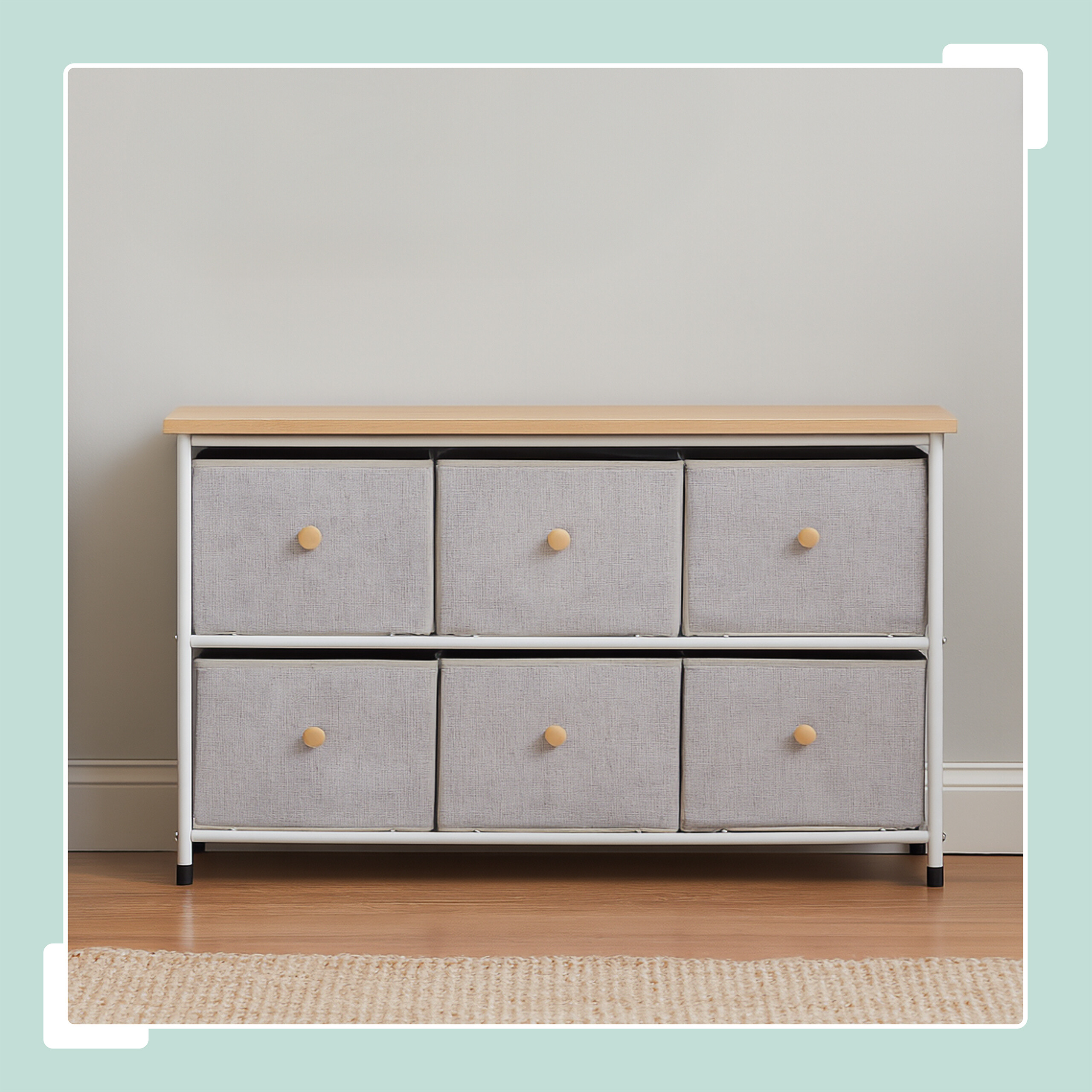 Sideboard Kommode Schubladenschrank Textilkommode Flurkommode mit Schubladen
