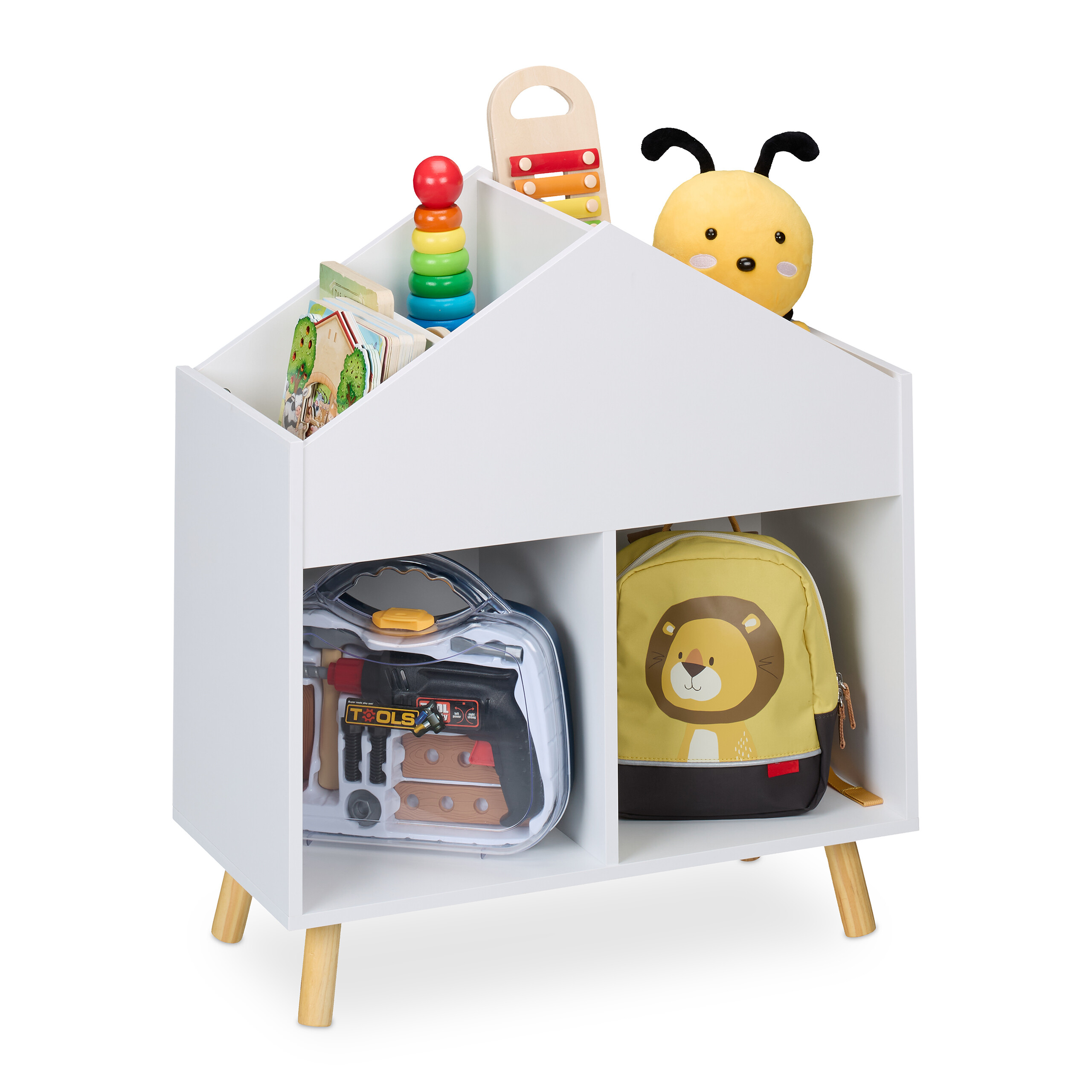 Kinderregal Kinder Bücherregal Spielzeugregal Hausregal Kinderzimmer Regal Haus