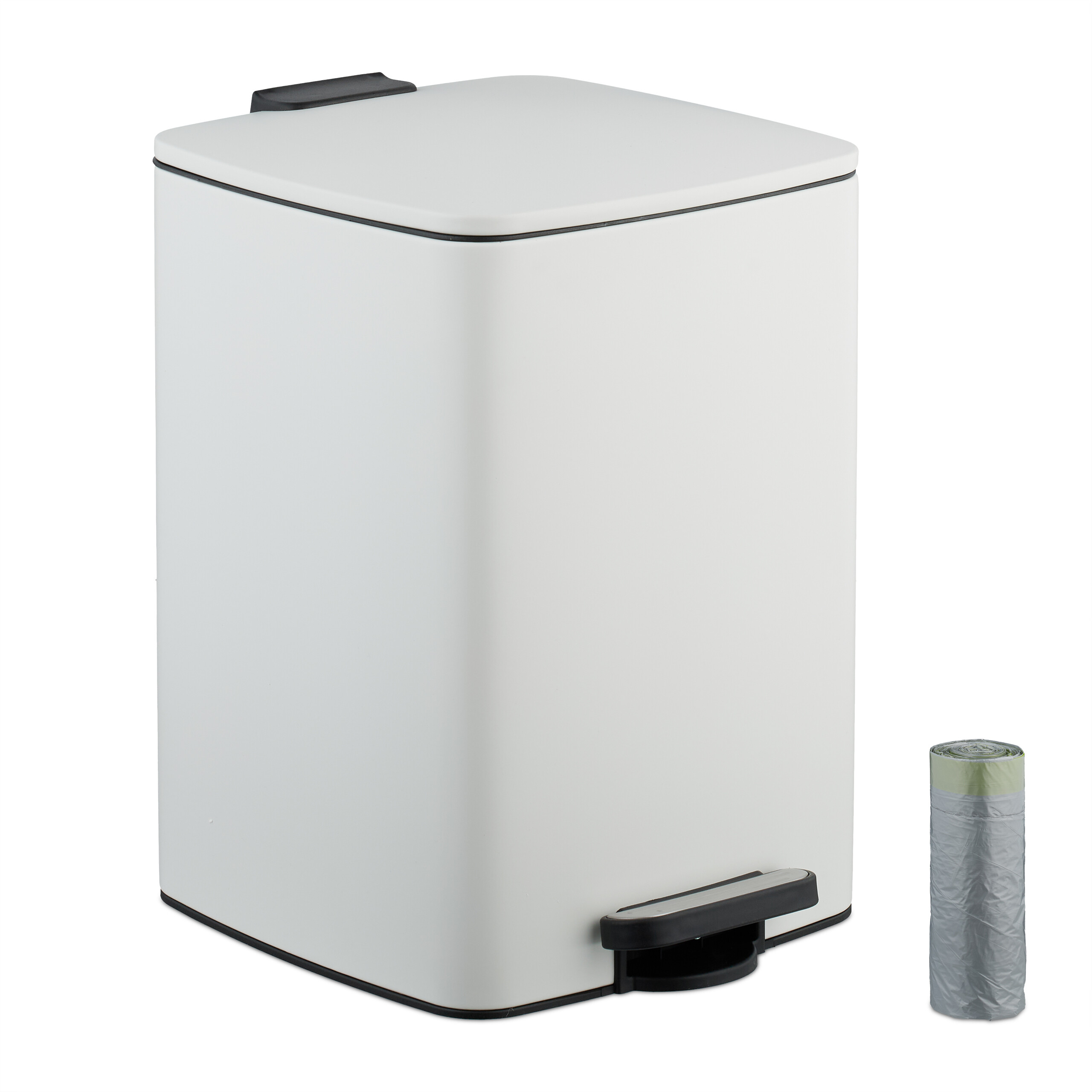 Cubo basura cocina 20L litros Papelera cocina Papelera cocina Basura cuadrada - Imagen 10 de 16