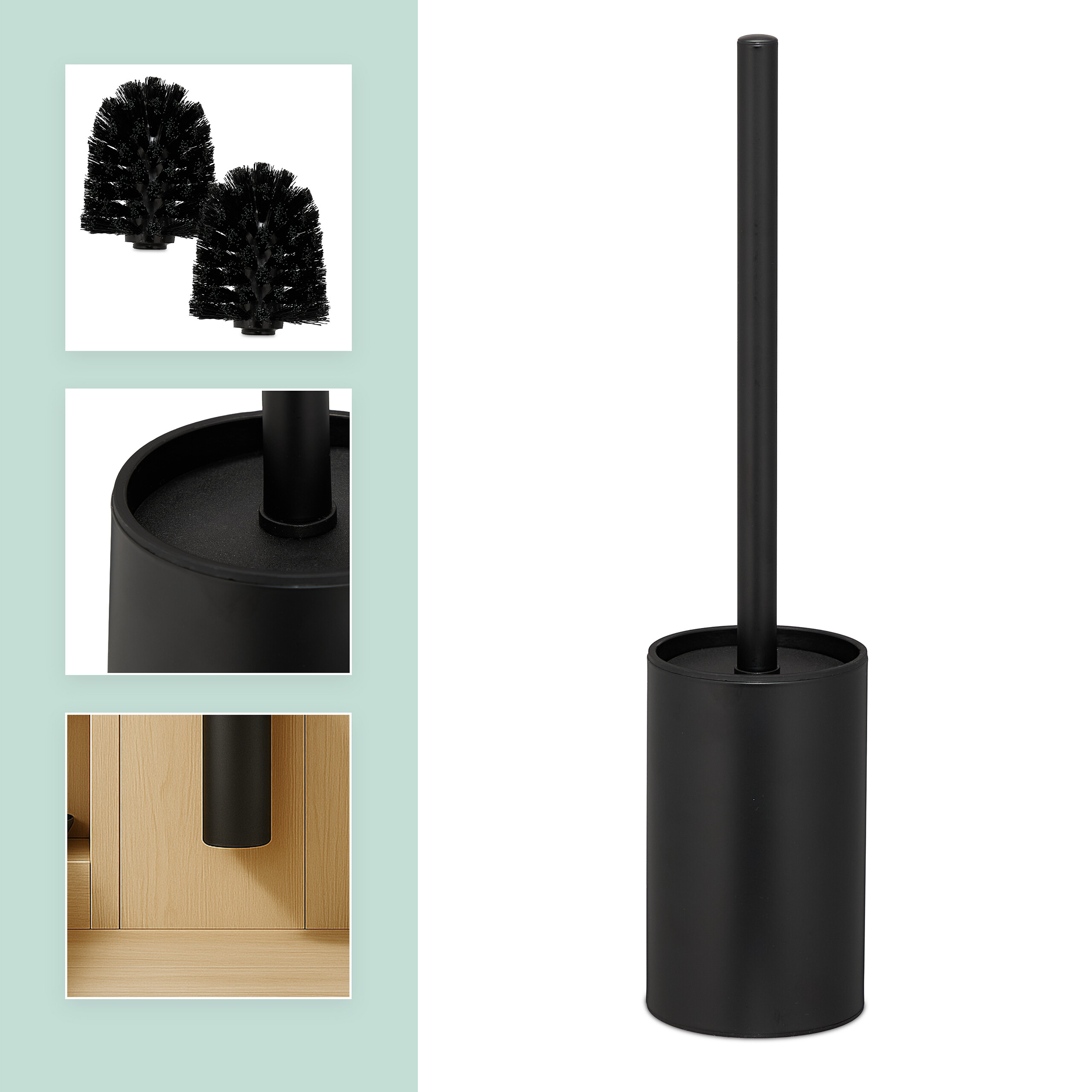 Toilettenbürste Bürstenhalter Klobürstenhalter WC Bürste Klobürste Wandmontage