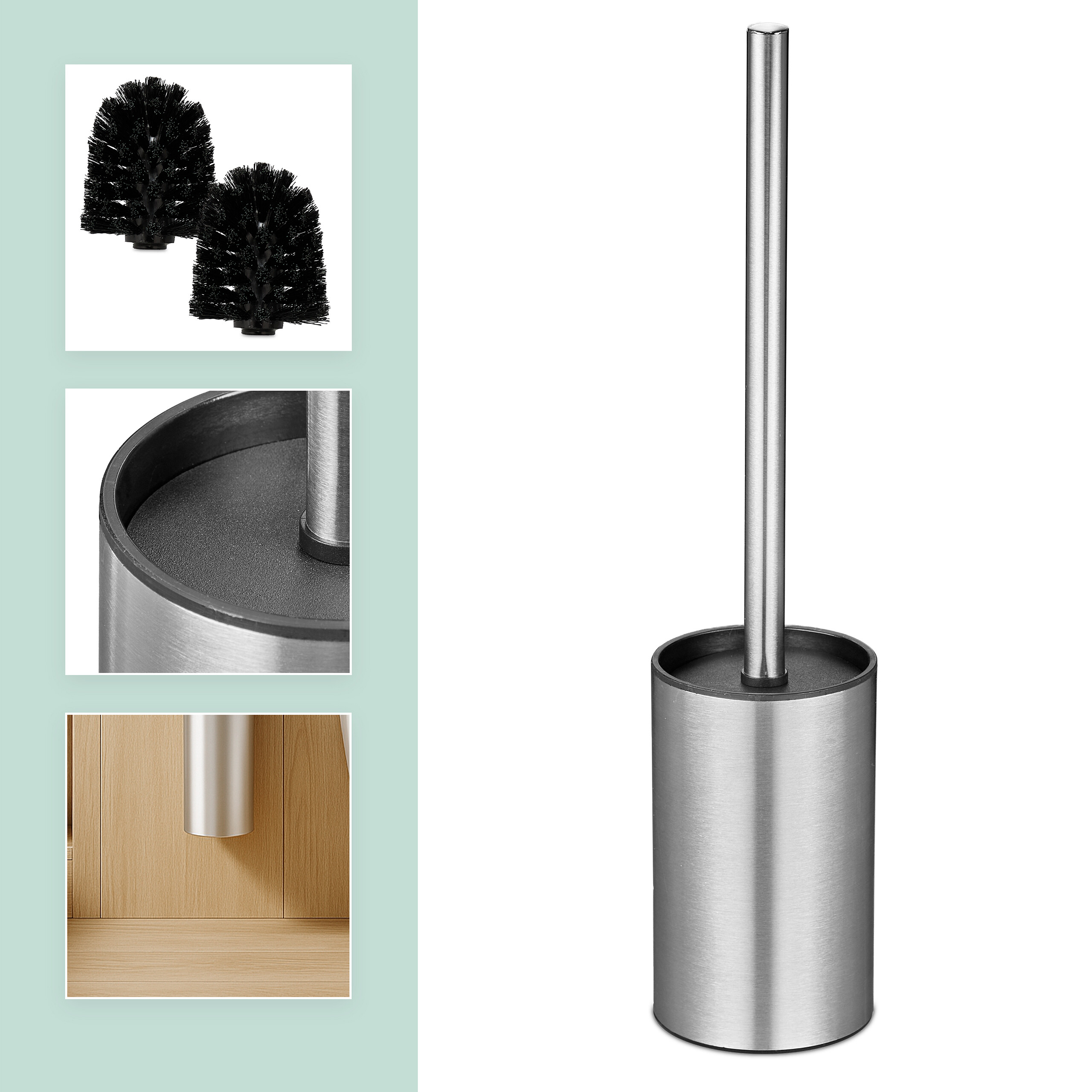 Toilettenbürste Bürstenhalter Klobürstenhalter WC Bürste Klobürste Wandmontage