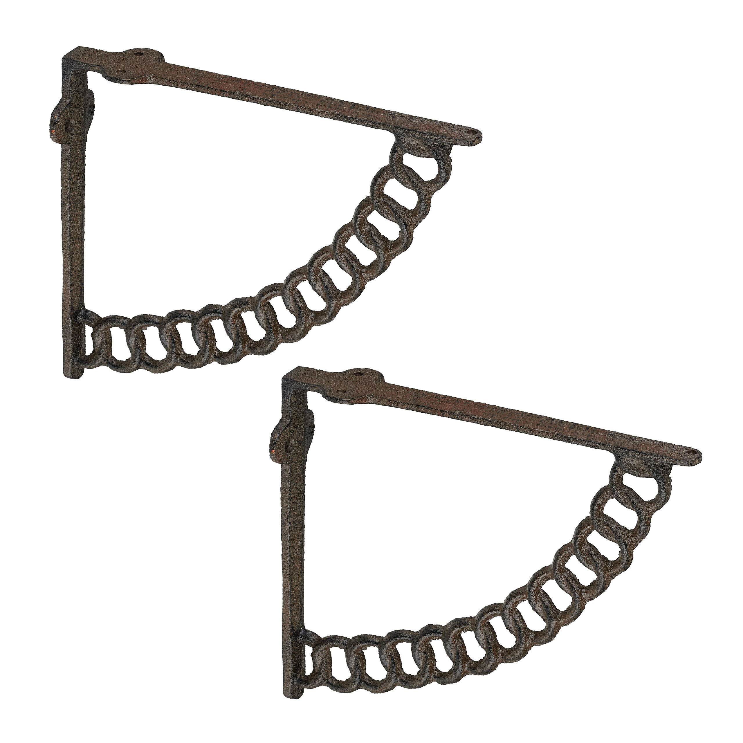 Escuadras estantería Soportes estantería pared Ángulos estanterías Set 2 Cadena - Imagen 9 de 14