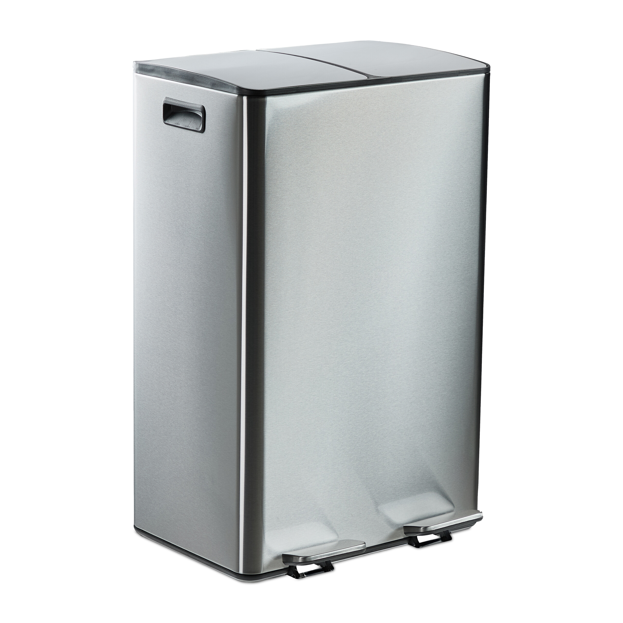 Automatischer Mülleimer 30L Edelstahl - Infrarot-Sensor, Deckel öffnet Per Handbewegung