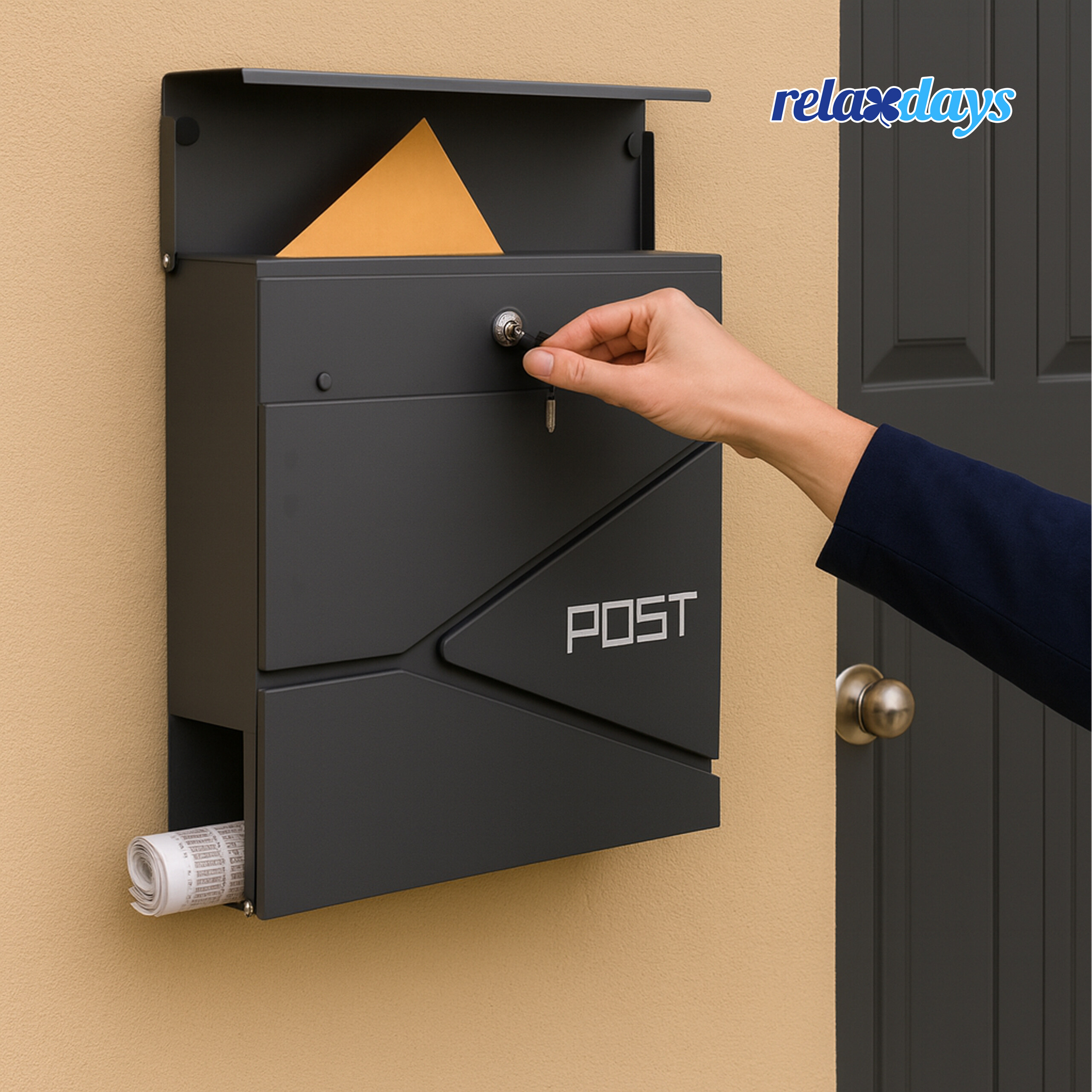 Briefkasten Mailbox Postfach Postbriefkasten Zeitungsfach Briefbox mit Design - Bild 21 von 27