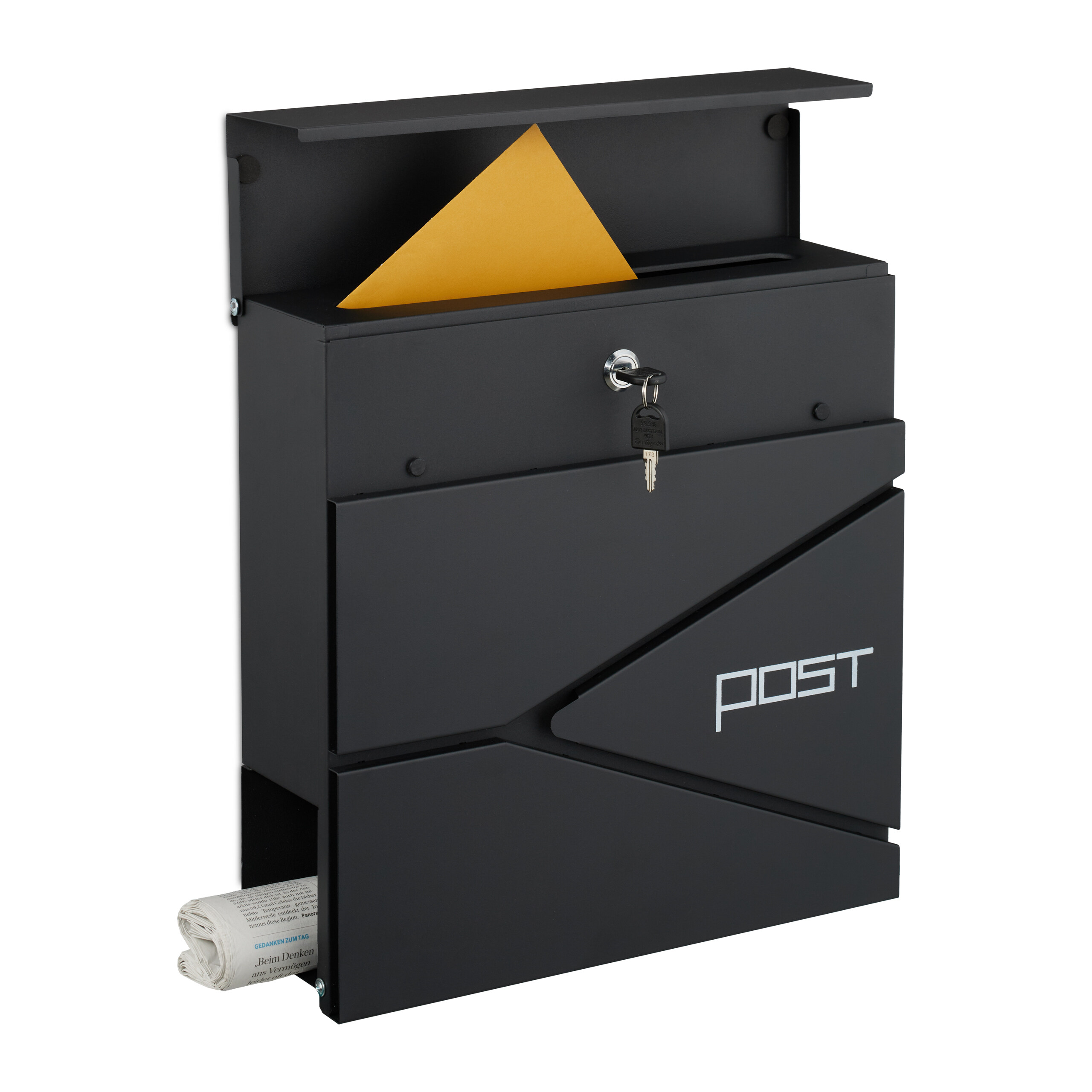 Briefkasten Mailbox Postfach Postbriefkasten Zeitungsfach Briefbox mit Design - Bild 4 von 27