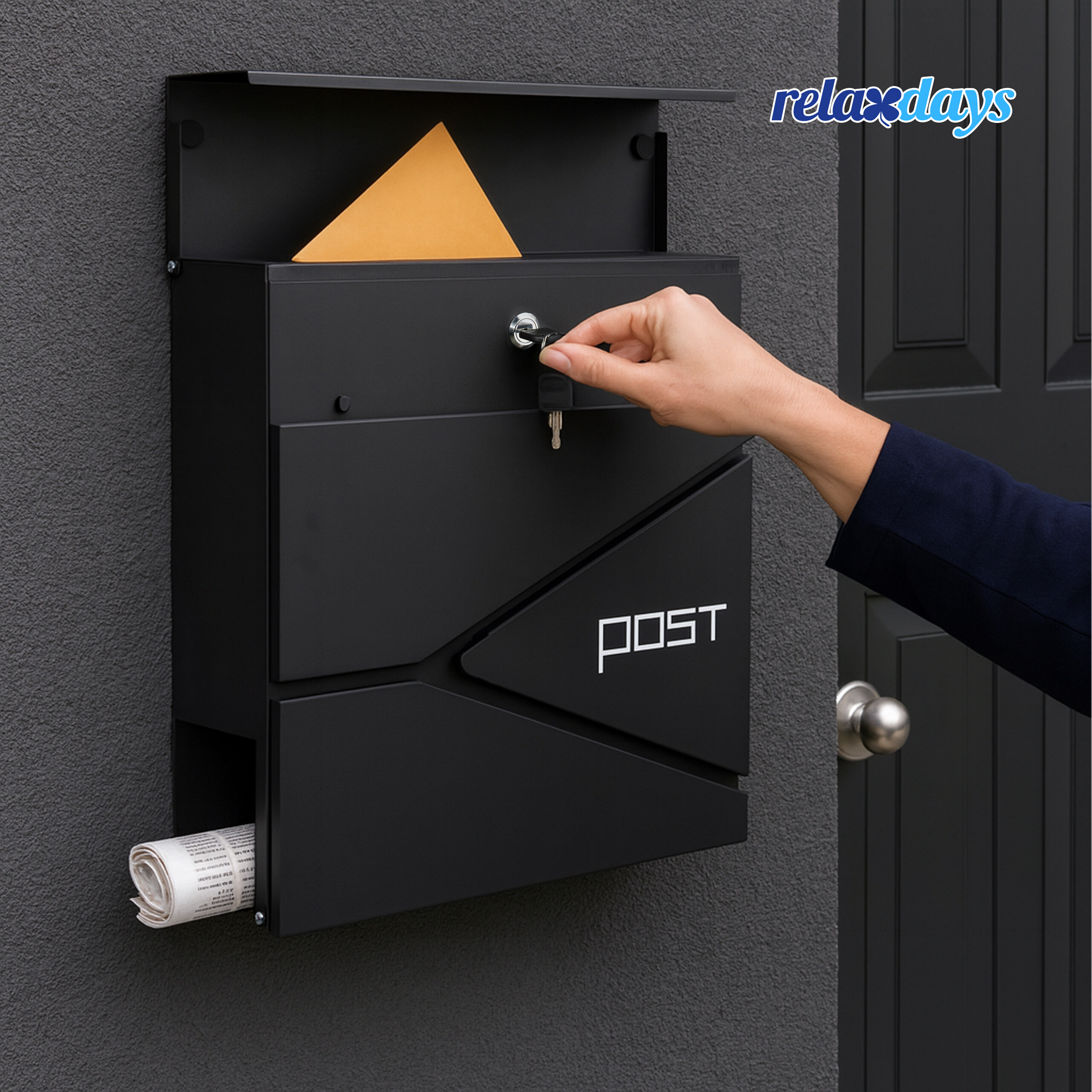 Briefkasten Mailbox Postfach Postbriefkasten Zeitungsfach Briefbox mit Design - Bild 5 von 27