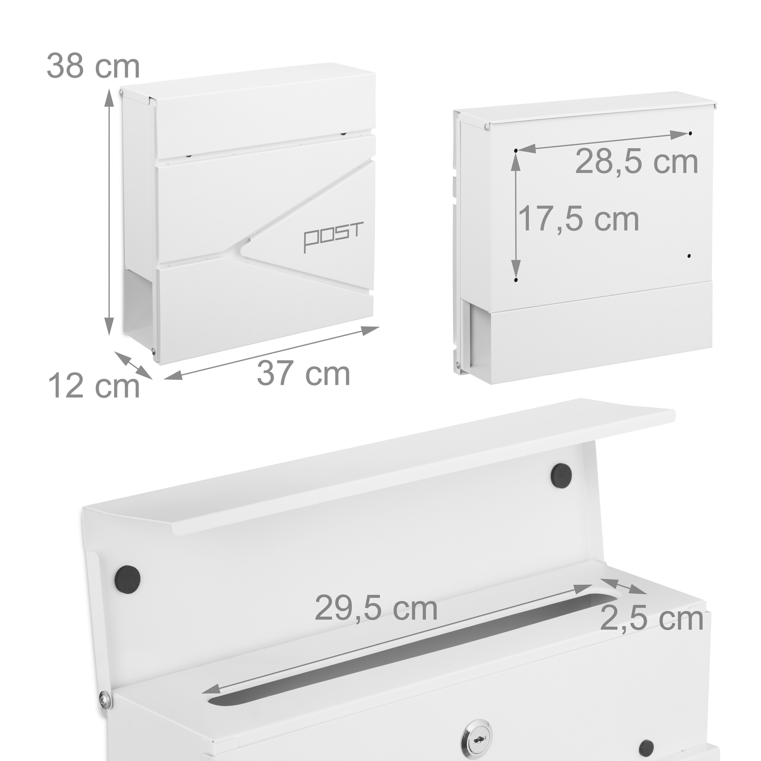 Briefkasten Mailbox Postfach Postbriefkasten Zeitungsfach Briefbox mit Design - Bild 15 von 27
