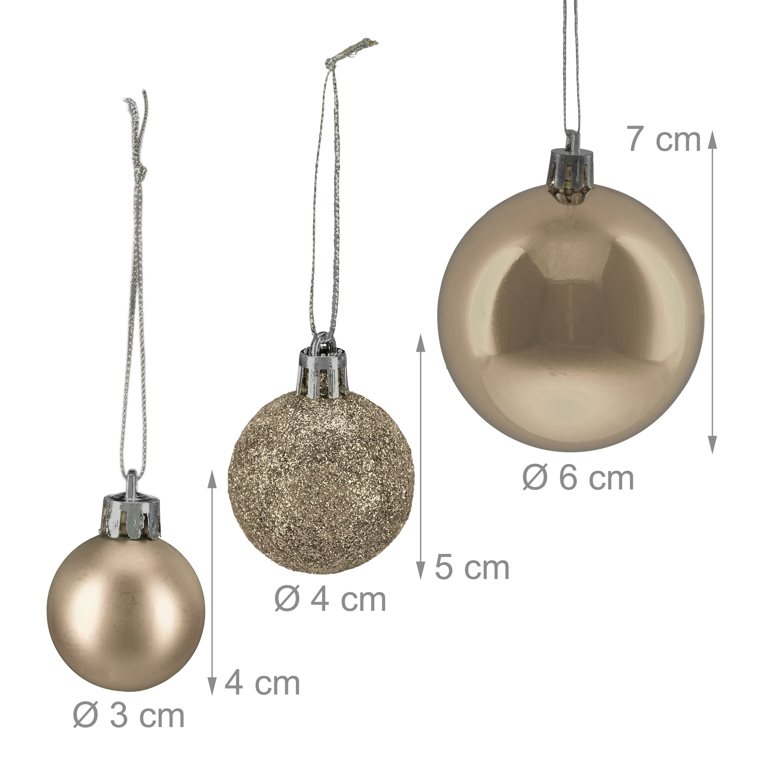Weihnachtskugeln Weihnachtsbaumkugeln Christbaumkugeln Baumkugeln 76er Set