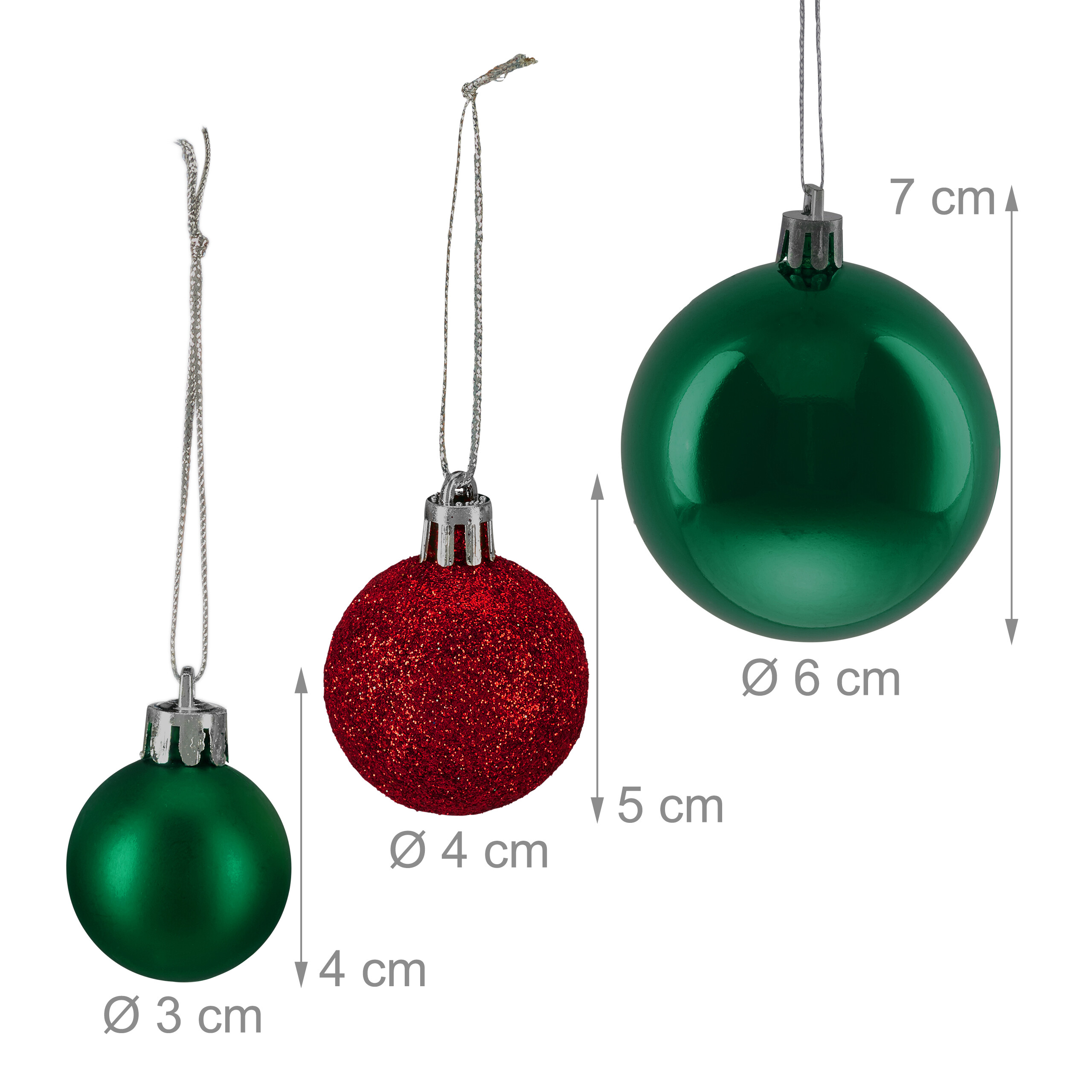 Weihnachtskugeln Baumschmuck Tannenbaumkugel Christbaumschmuck Baumkugeln Set