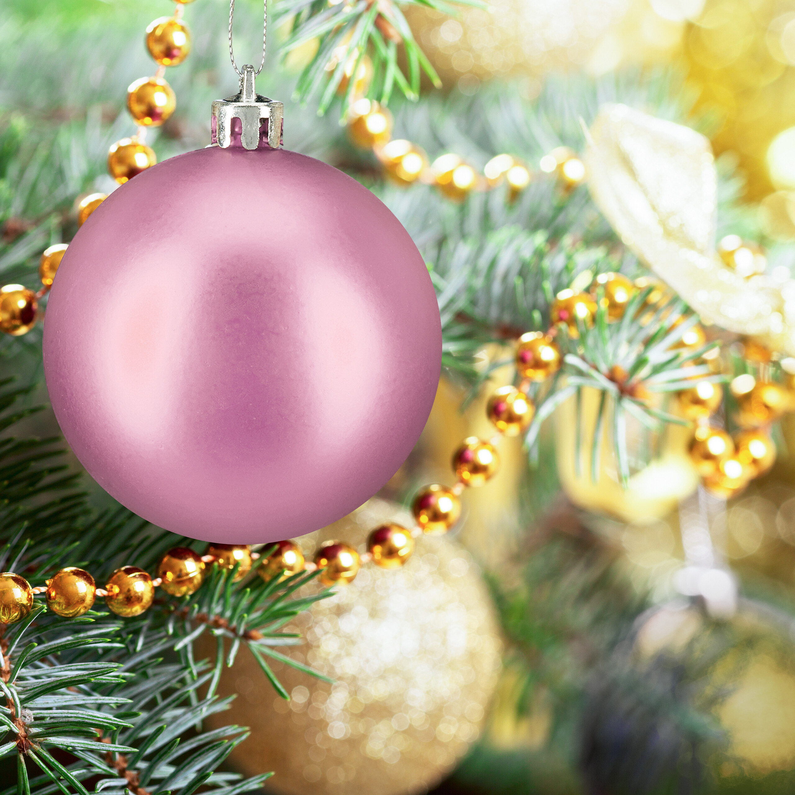 Weihnachtskugeln Tannenbaumdeko Christbaumschmuck Weihnachtskugelset 50er Set - Bild 50 von 77